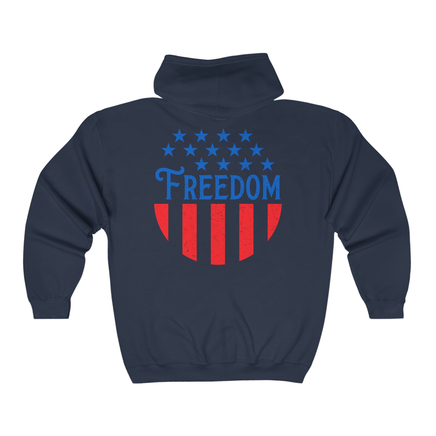 Freedom - Unisex Full Zip Hooded Sweatshirt