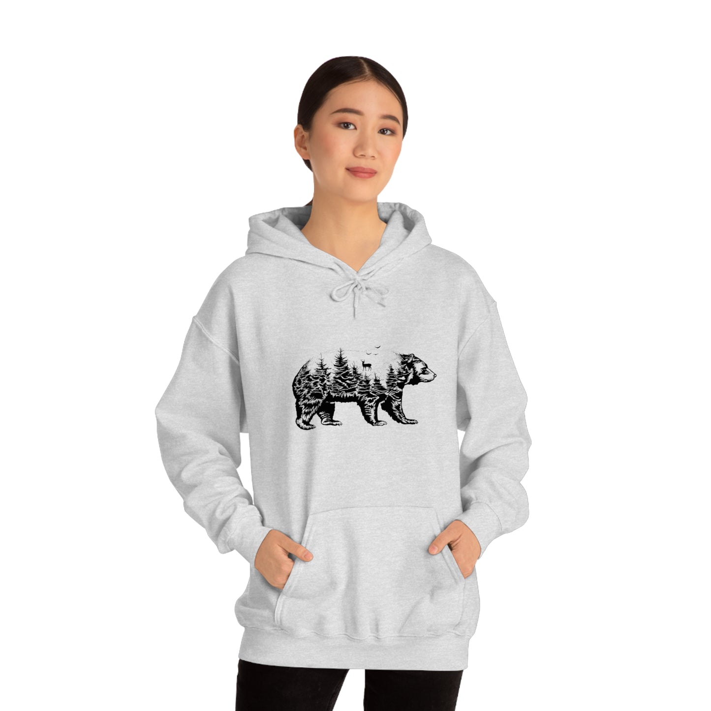 Bear Graphic - Unisex Hooded Sweatshirt
