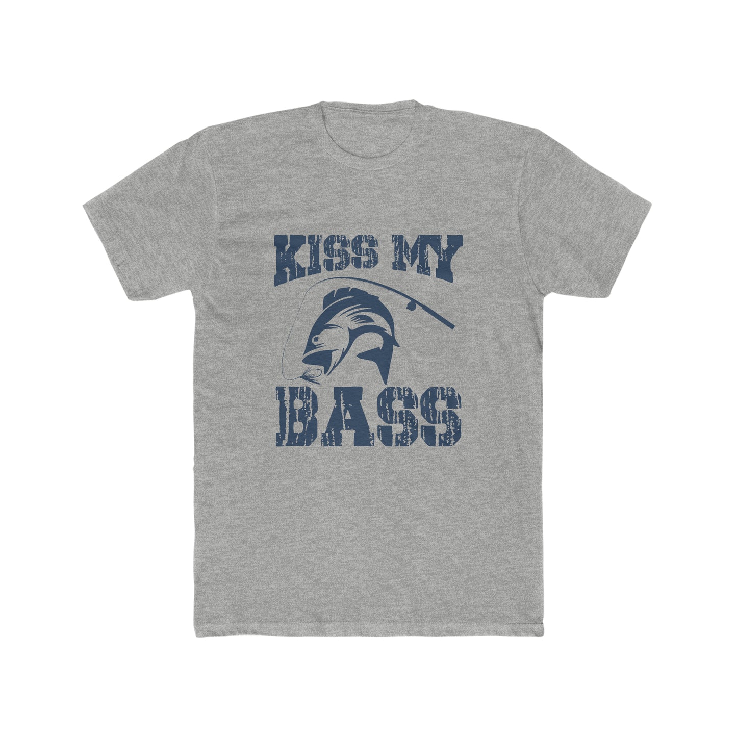 Kiss My Bass - Men's Cotton Crew Tee