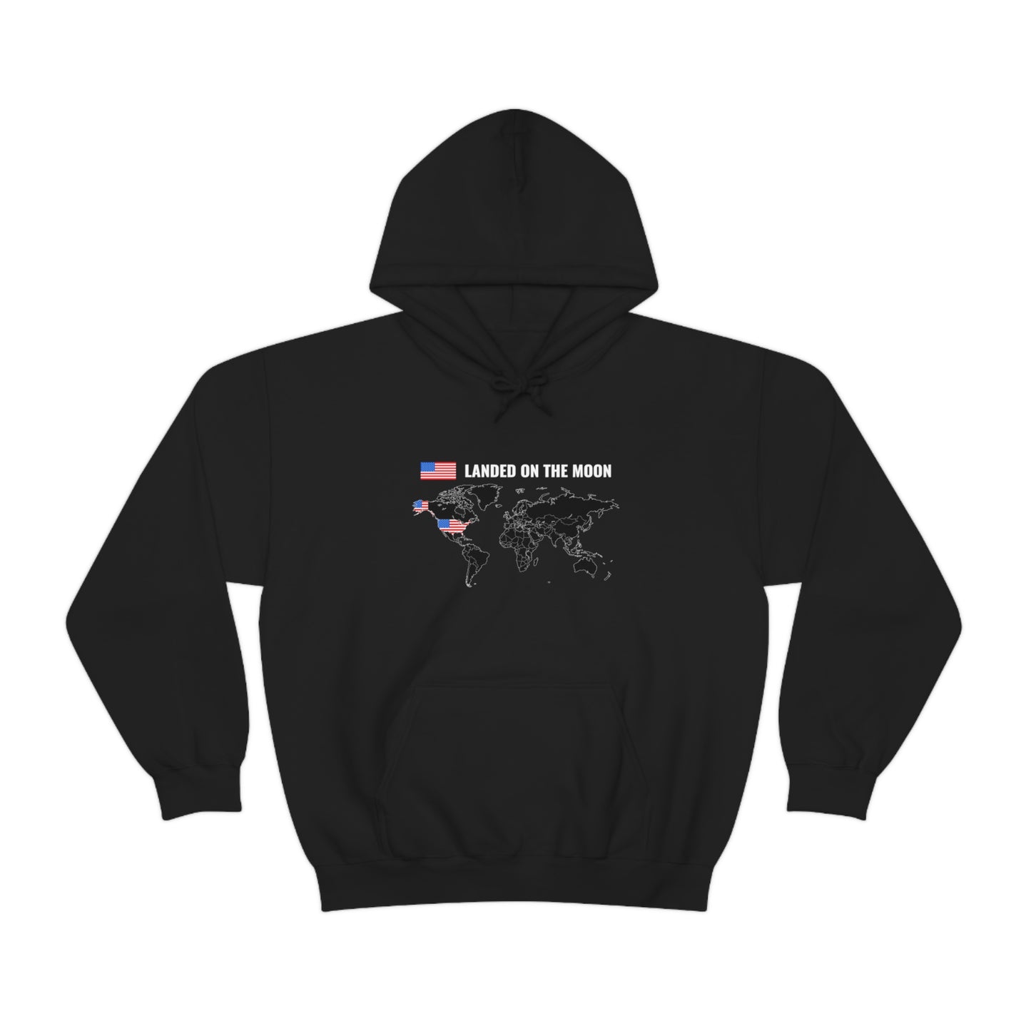 Landed On the Moon - Unisex Hooded Sweatshirt