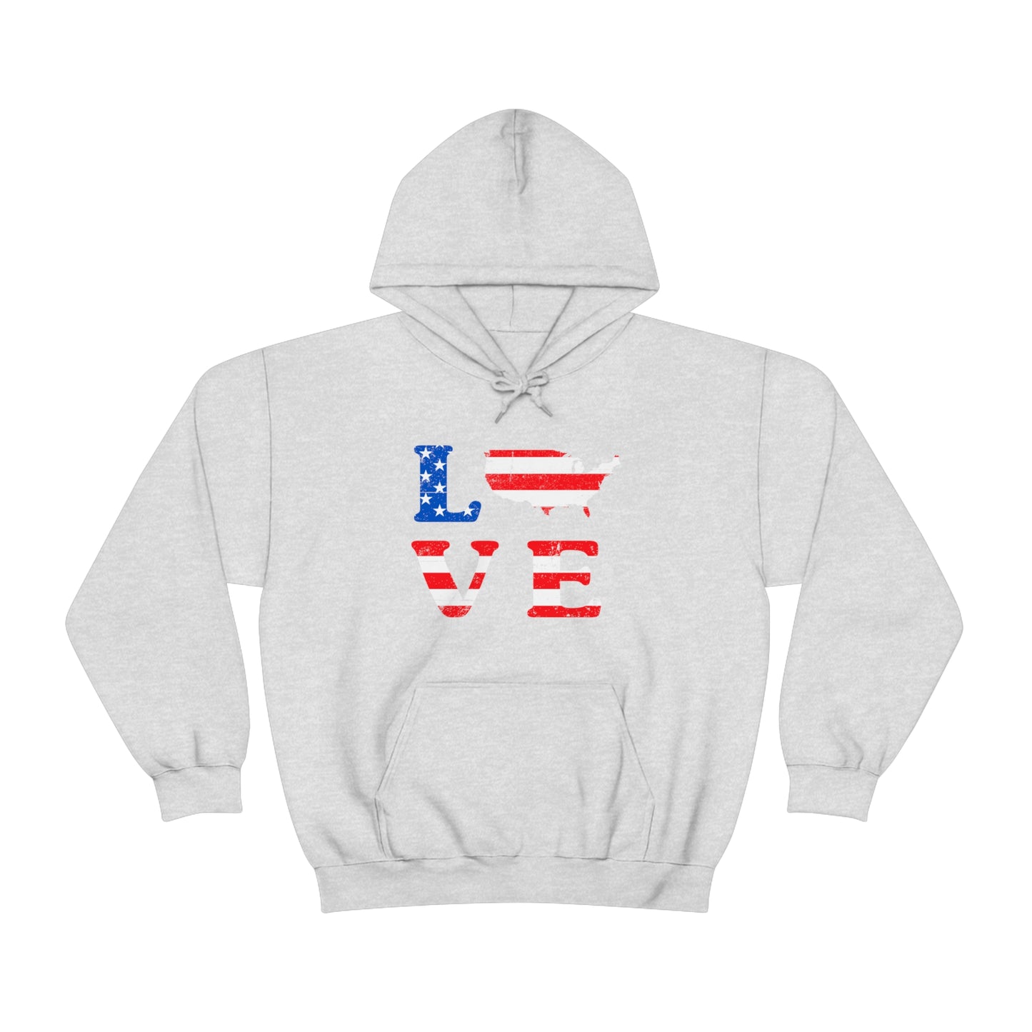 Love America - Unisex Hooded Sweatshirt