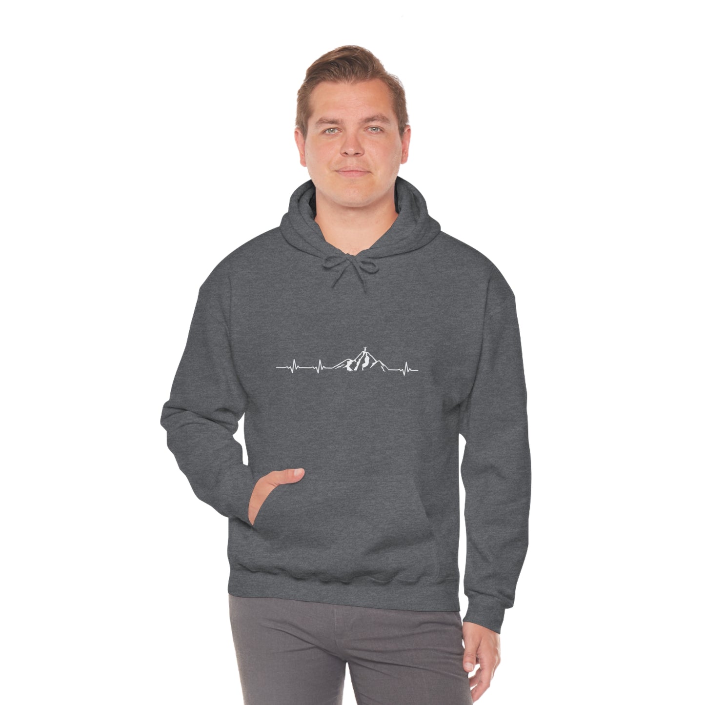 Mountain Heartbeat - Unisex Hooded Sweatshirt
