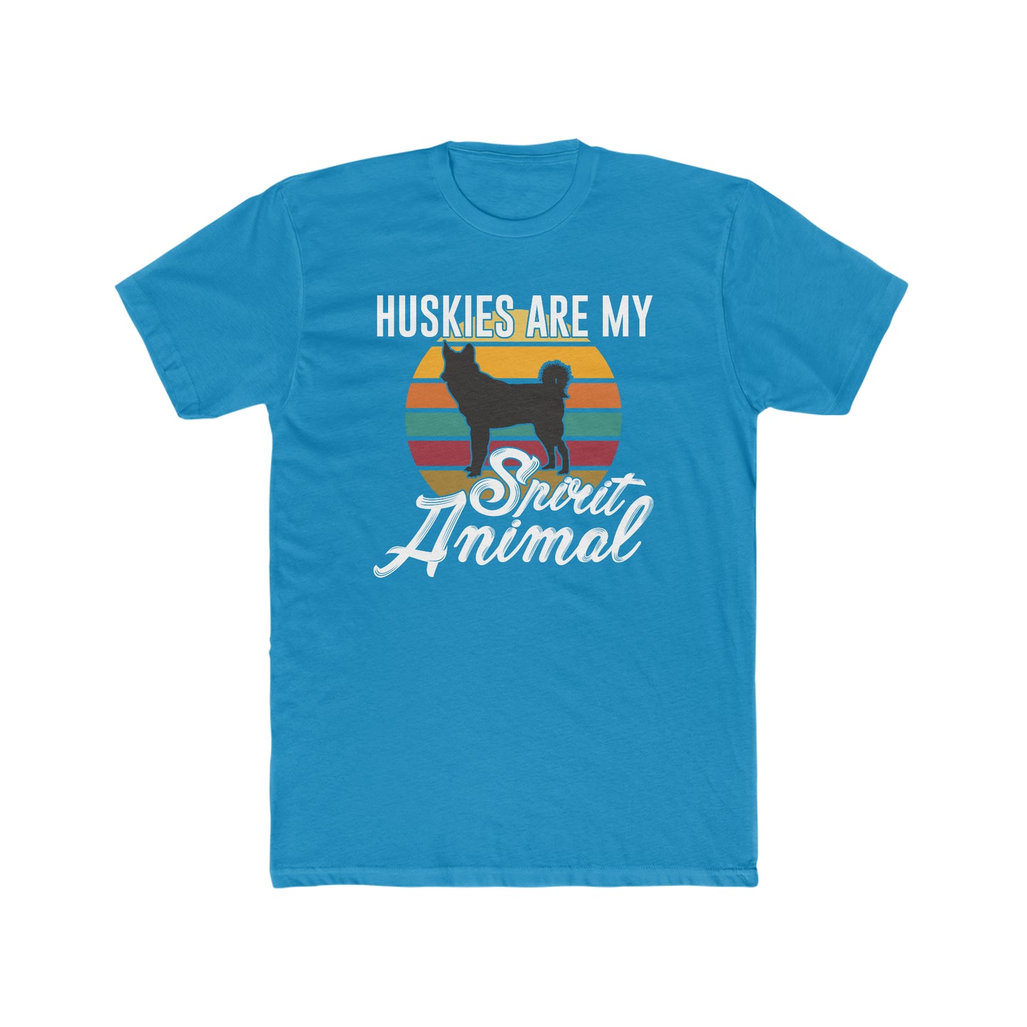 Huskies Are My Spirit Animal - Men's Cotton Crew Tee
