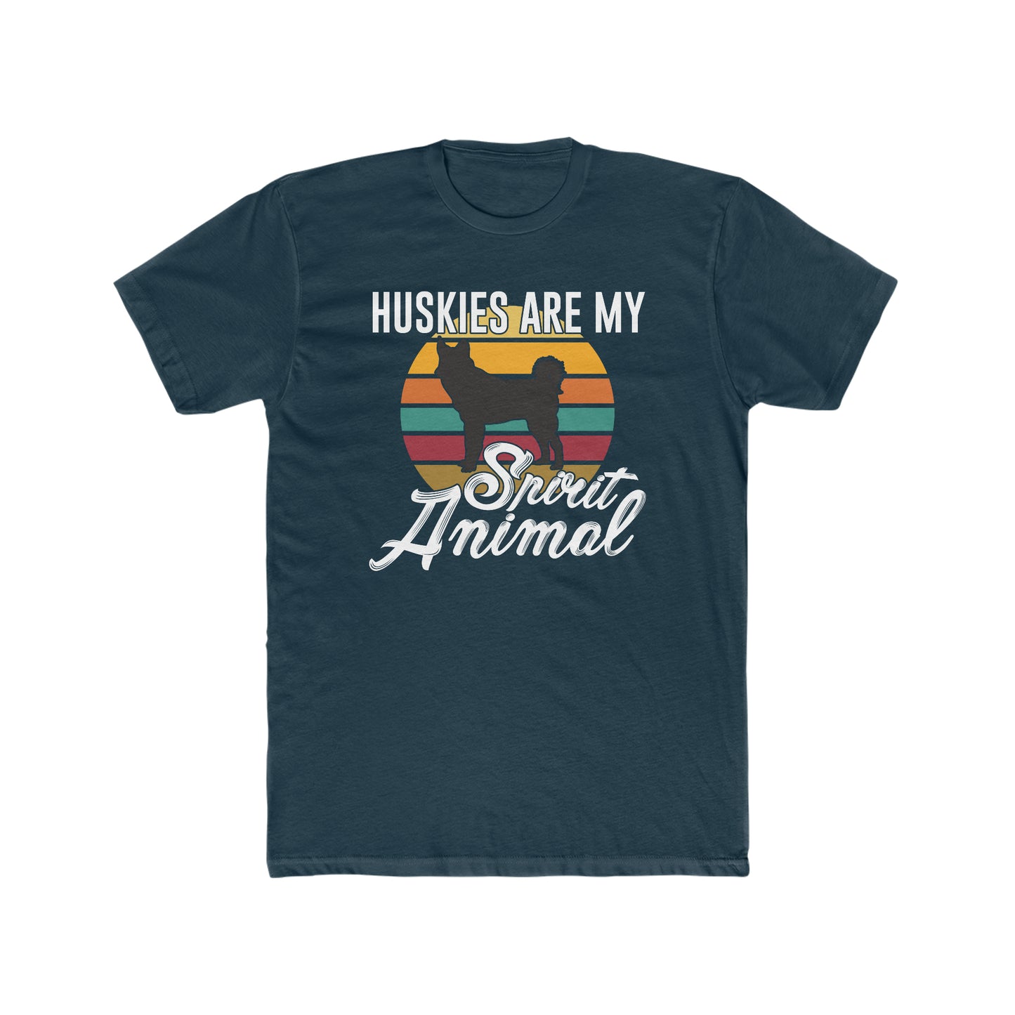 Huskies Are My Spirit Animal - Men's Cotton Crew Tee