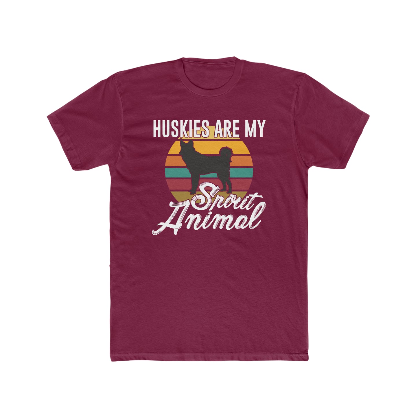 Huskies Are My Spirit Animal - Men's Cotton Crew Tee