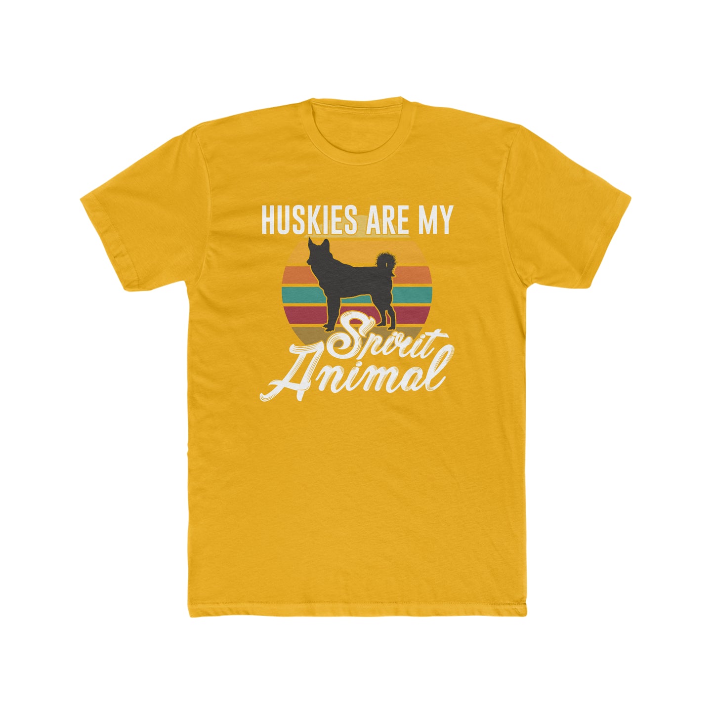 Huskies Are My Spirit Animal - Men's Cotton Crew Tee