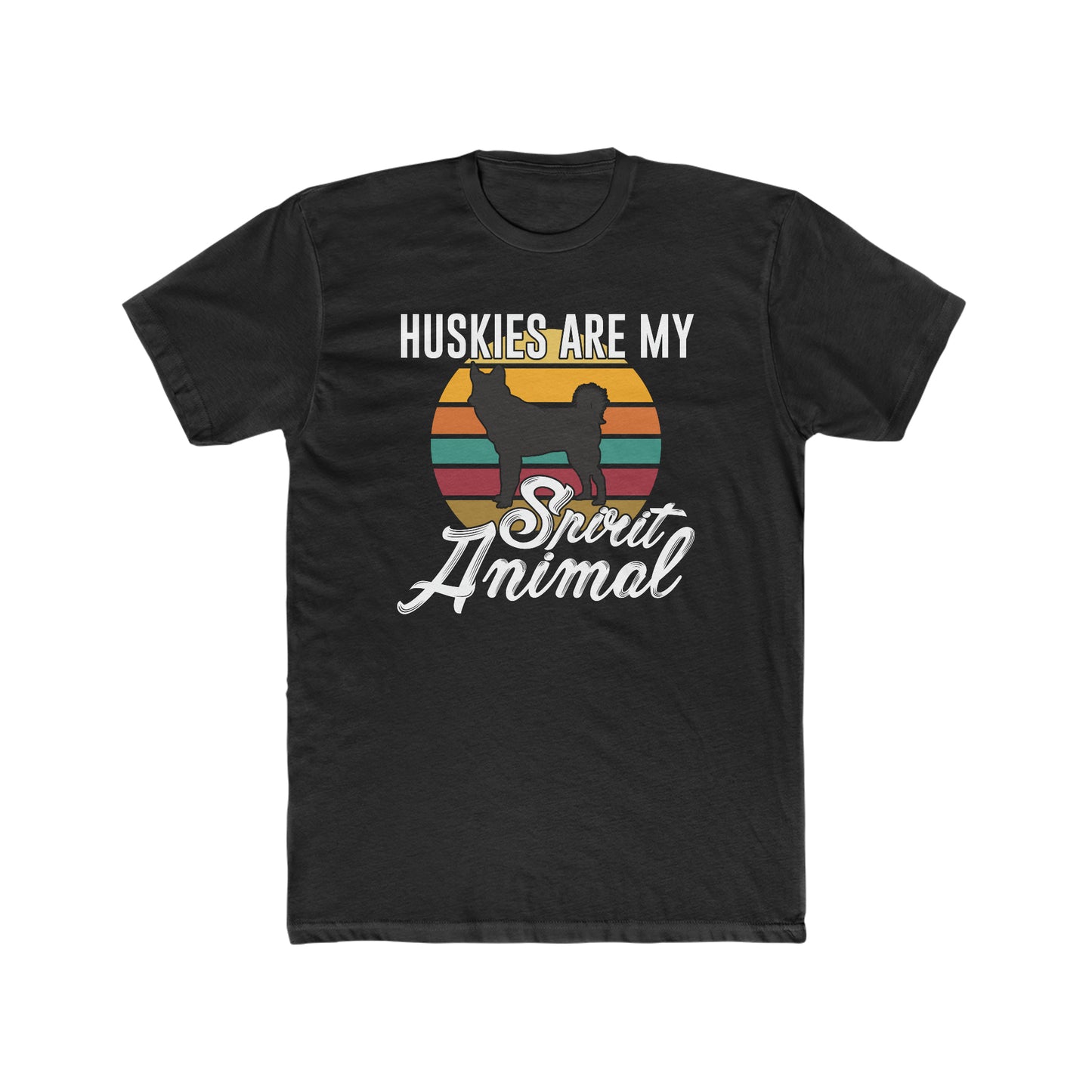 Huskies Are My Spirit Animal - Men's Cotton Crew Tee