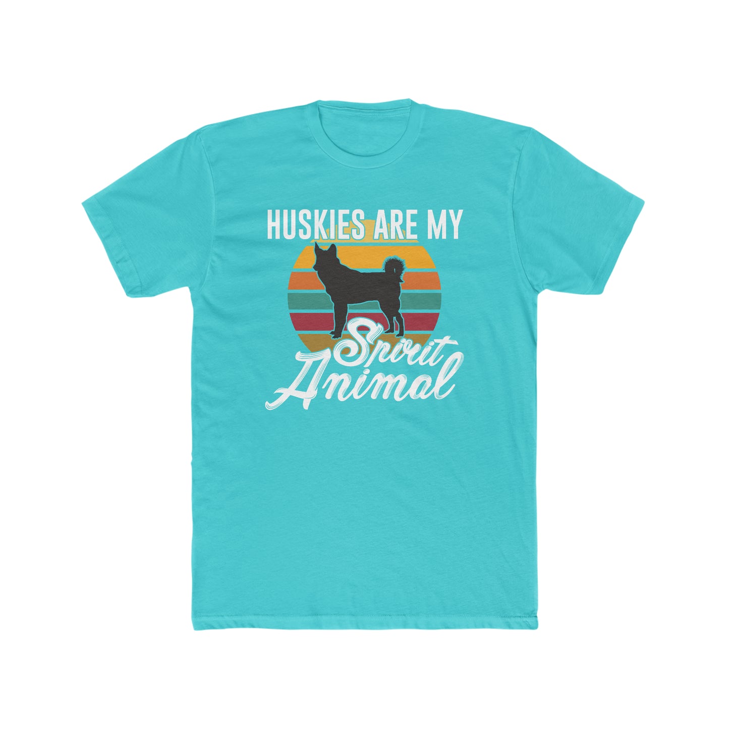 Huskies Are My Spirit Animal - Men's Cotton Crew Tee