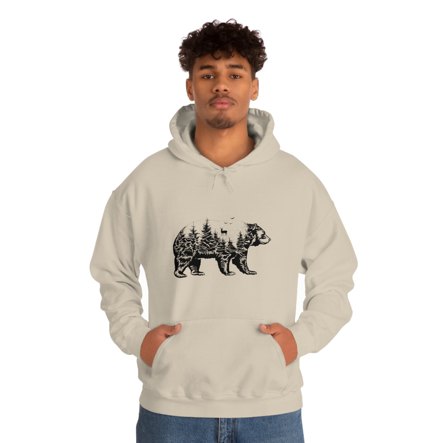 Bear Graphic - Unisex Hooded Sweatshirt