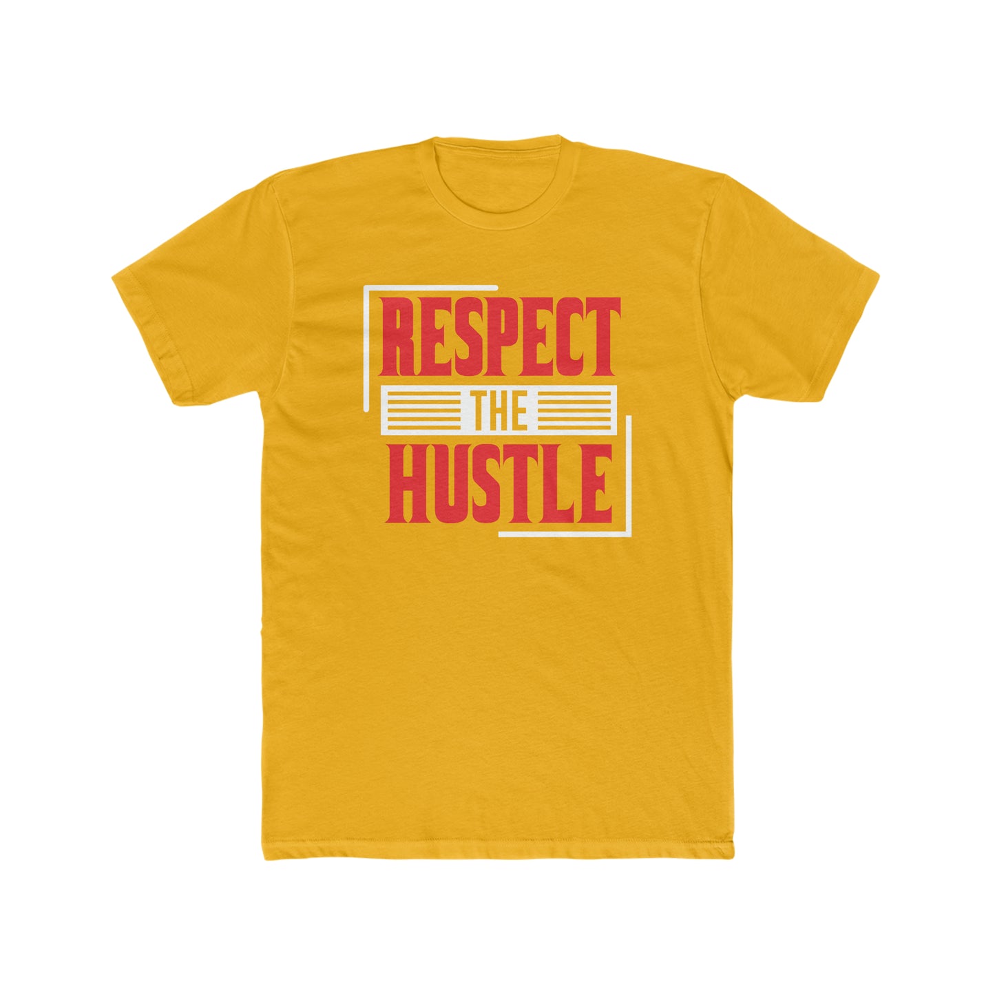 Respect The Hustle - Men's Cotton Crew Tee