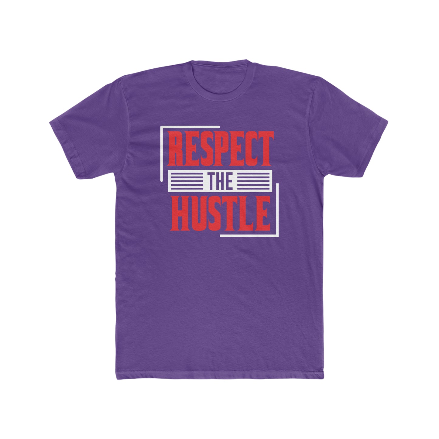 Respect The Hustle - Men's Cotton Crew Tee