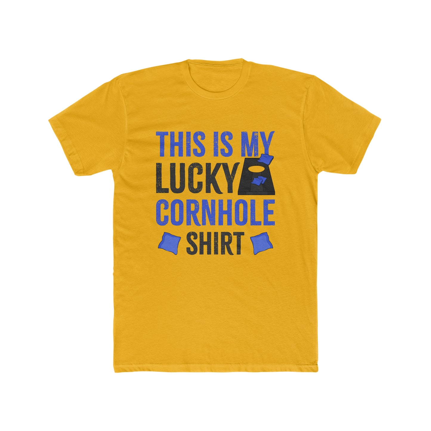 This is My Lucky Cornhole Shirt - Men's Cotton Crew Tee