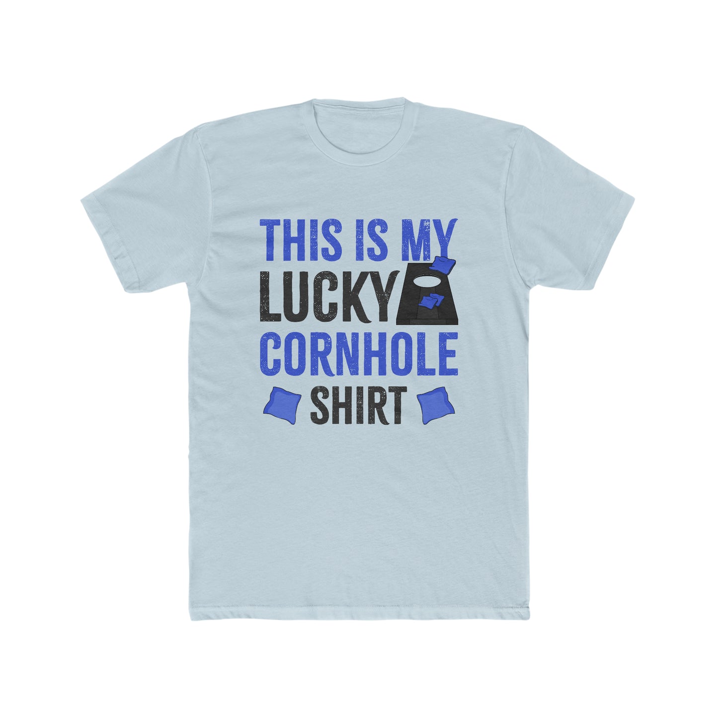 This is My Lucky Cornhole Shirt - Men's Cotton Crew Tee