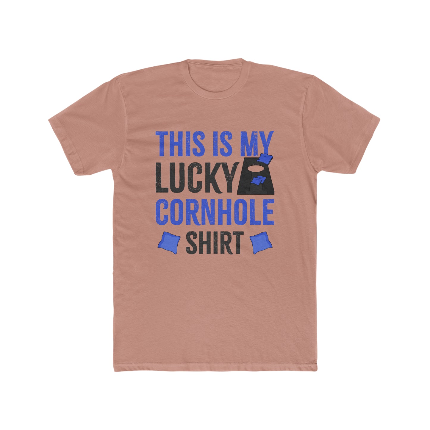 This is My Lucky Cornhole Shirt - Men's Cotton Crew Tee