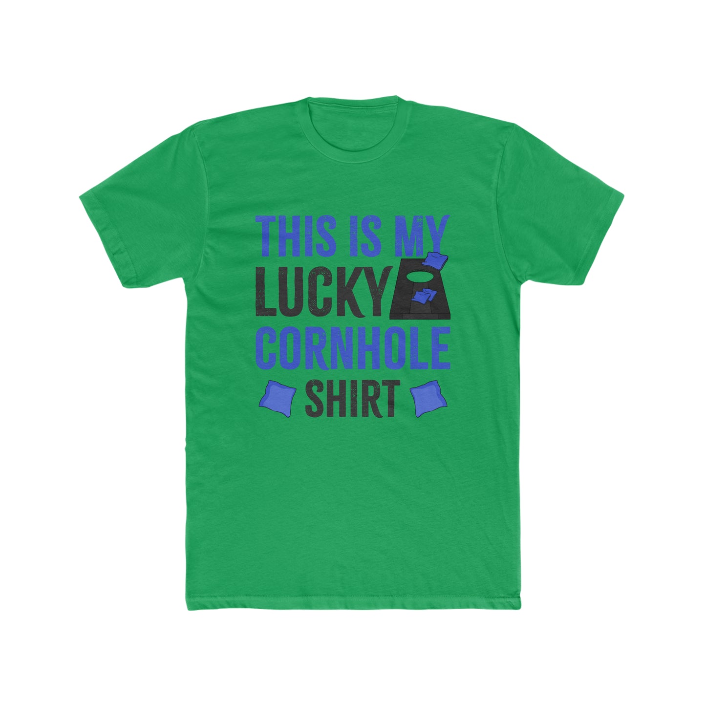 This is My Lucky Cornhole Shirt - Men's Cotton Crew Tee
