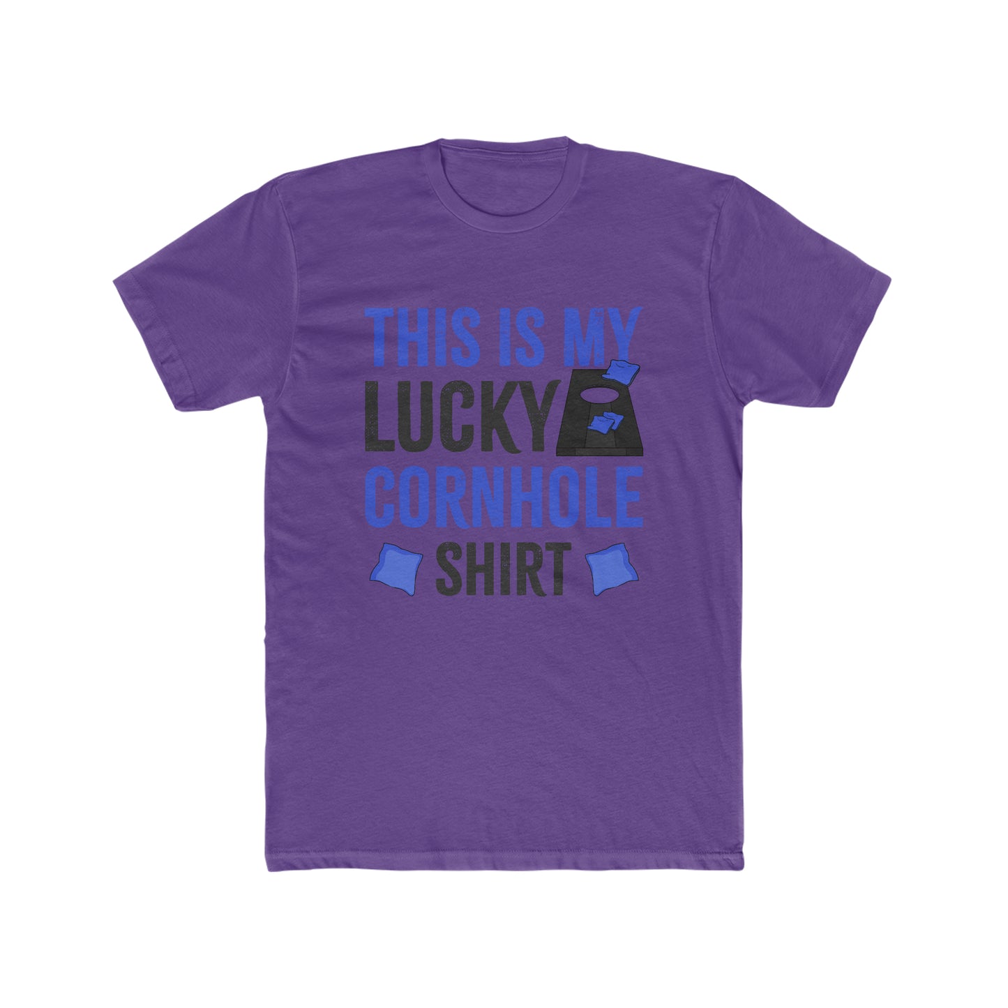 This is My Lucky Cornhole Shirt - Men's Cotton Crew Tee