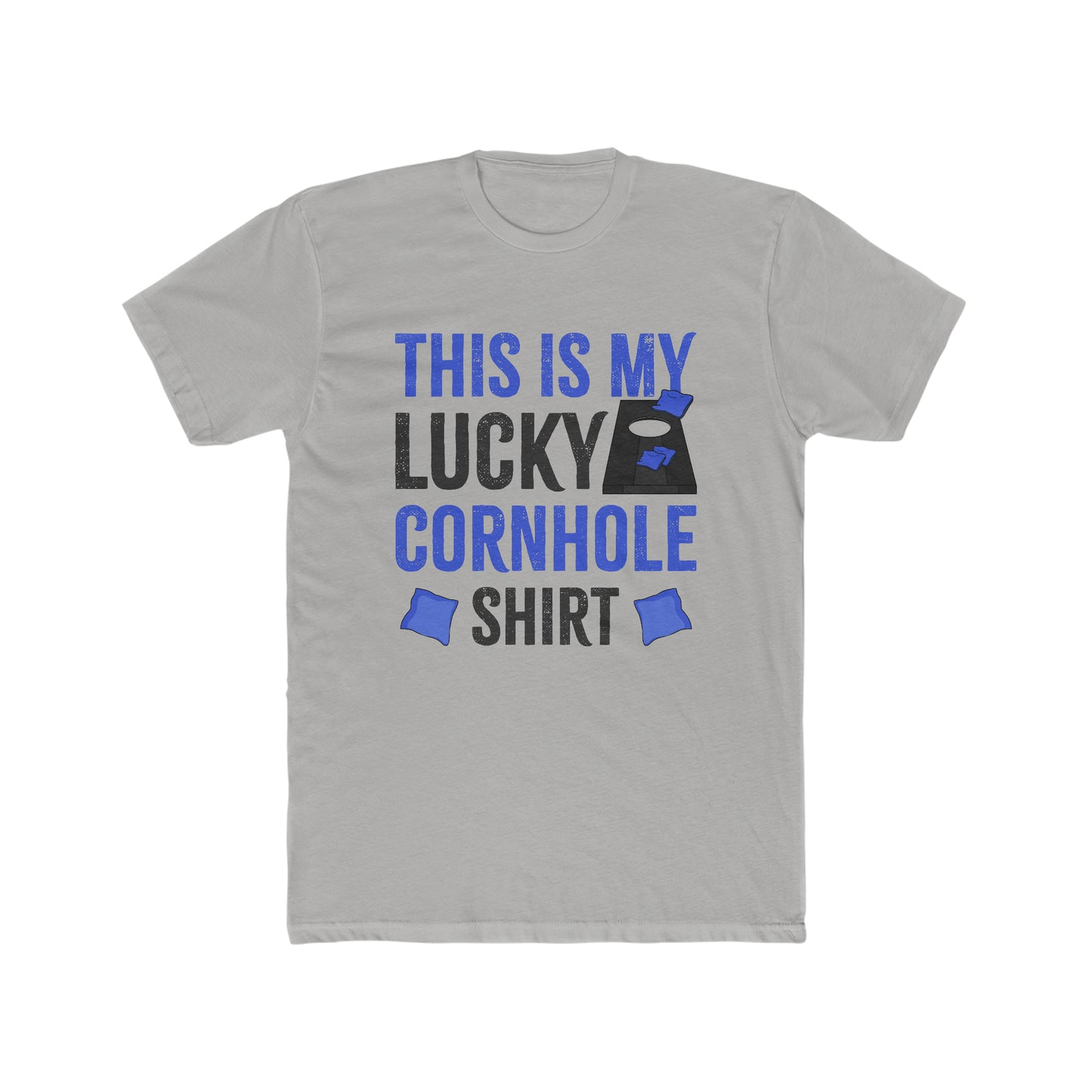 This is My Lucky Cornhole Shirt - Men's Cotton Crew Tee