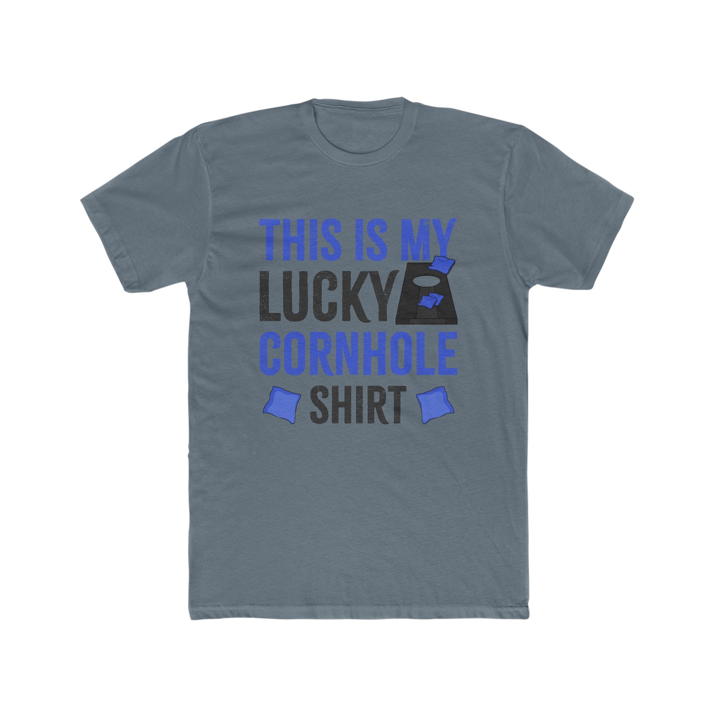 This is My Lucky Cornhole Shirt - Men's Cotton Crew Tee