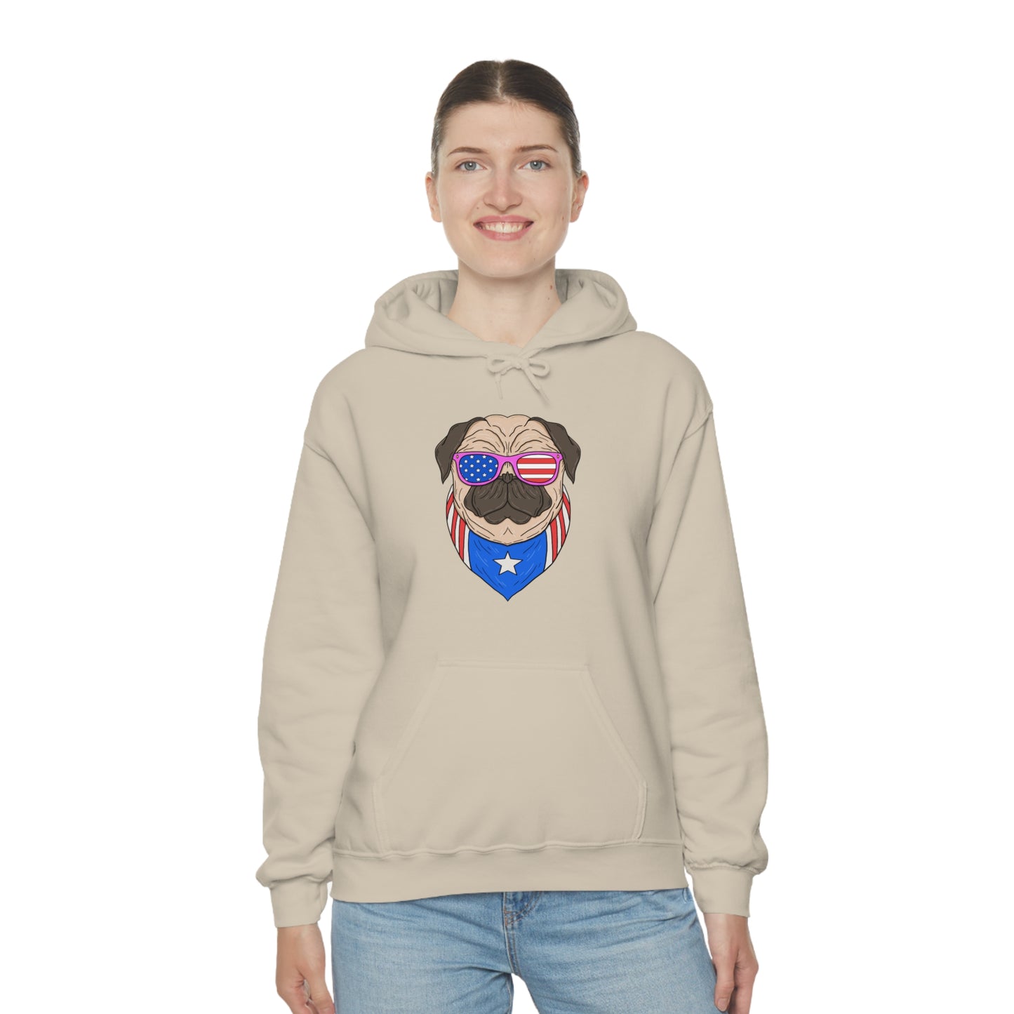 American Pug - Unisex Hooded Sweatshirt