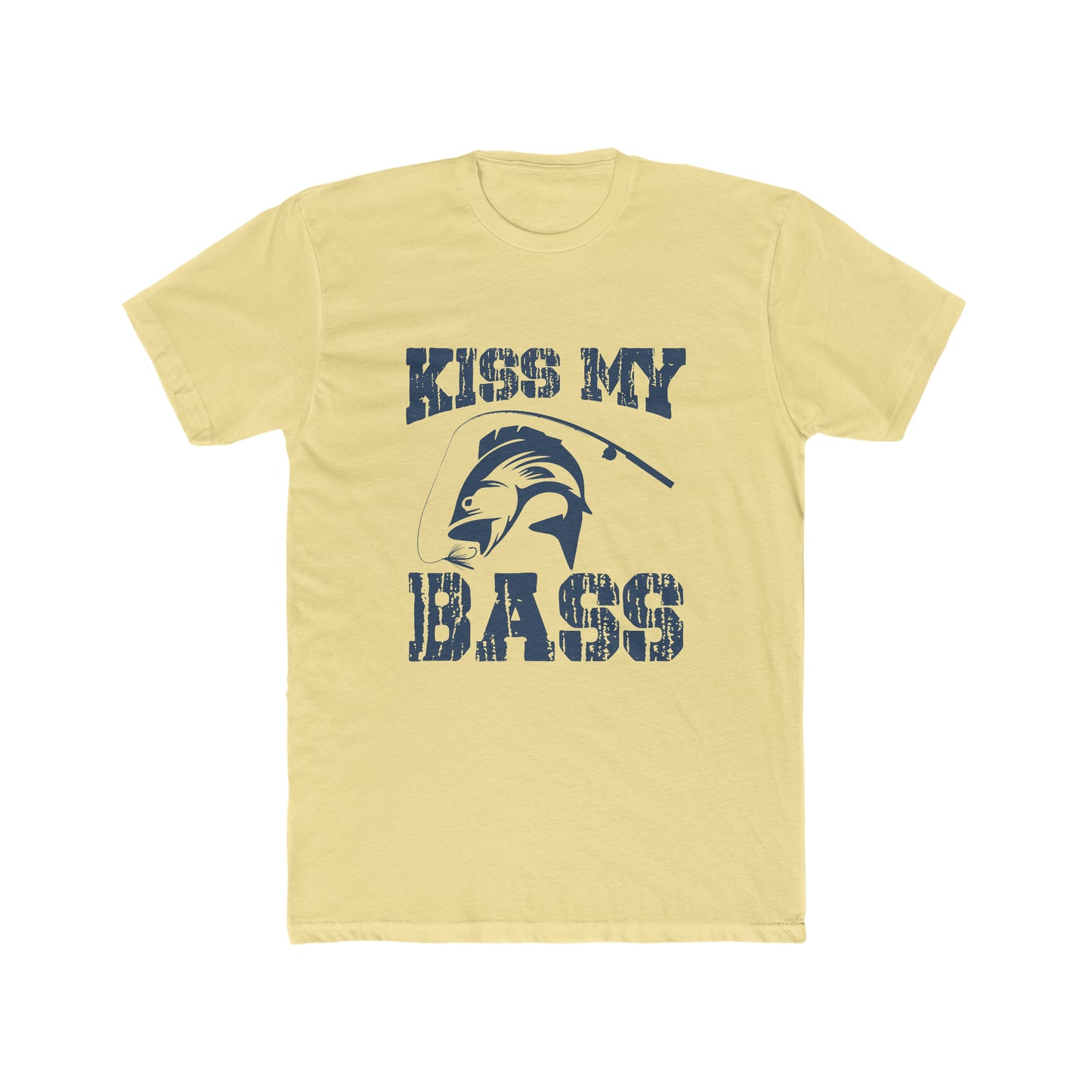 Kiss My Bass - Men's Cotton Crew Tee