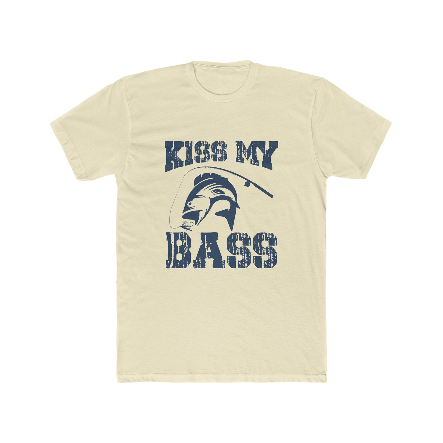 Kiss My Bass - Men's Cotton Crew Tee