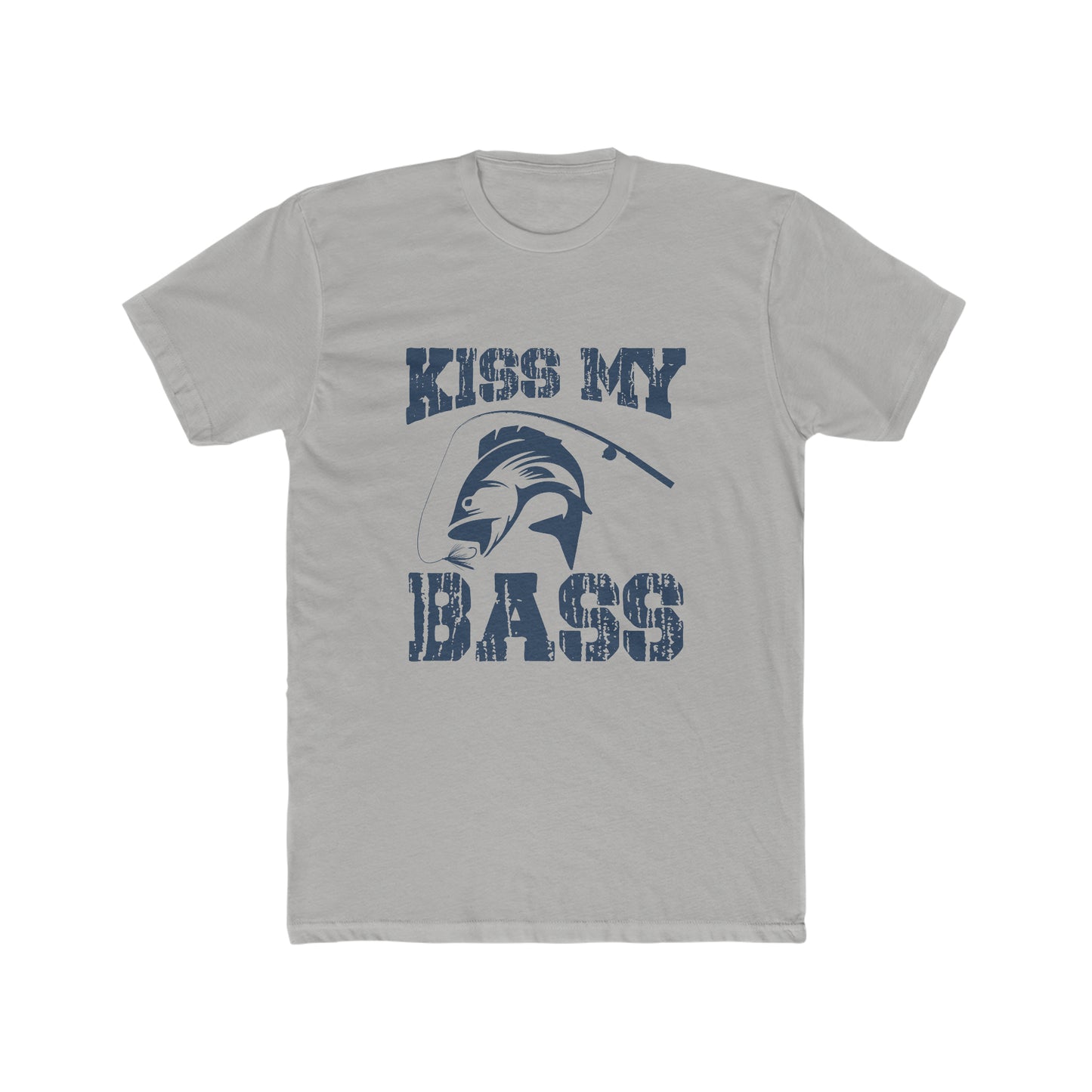 Kiss My Bass - Men's Cotton Crew Tee