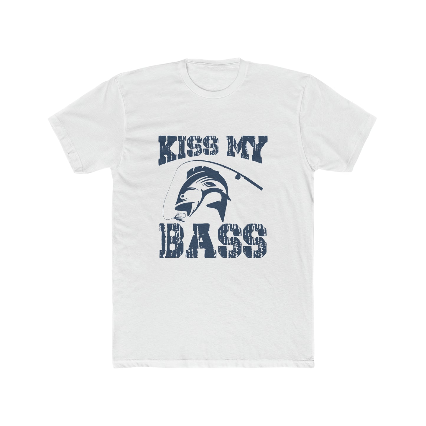 Kiss My Bass - Men's Cotton Crew Tee