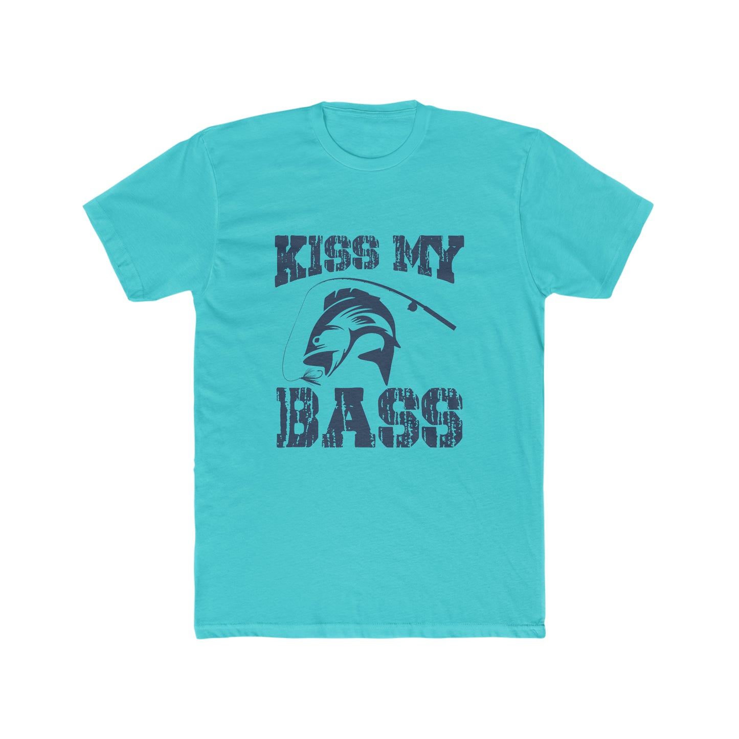 Kiss My Bass - Men's Cotton Crew Tee