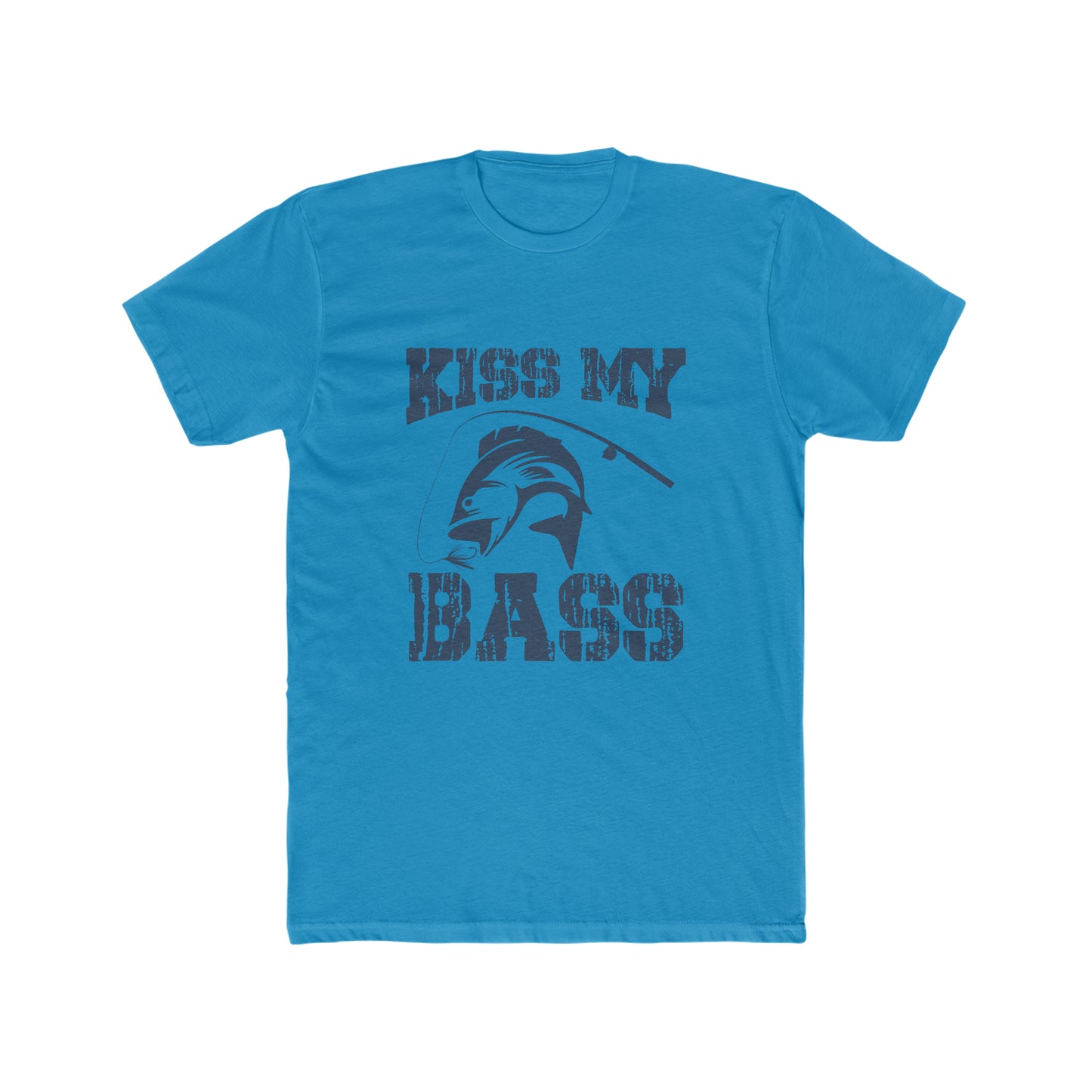 Kiss My Bass - Men's Cotton Crew Tee