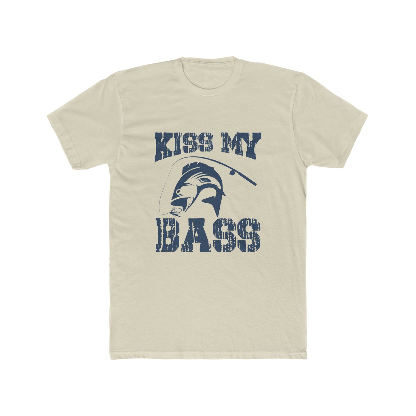 Kiss My Bass - Men's Cotton Crew Tee