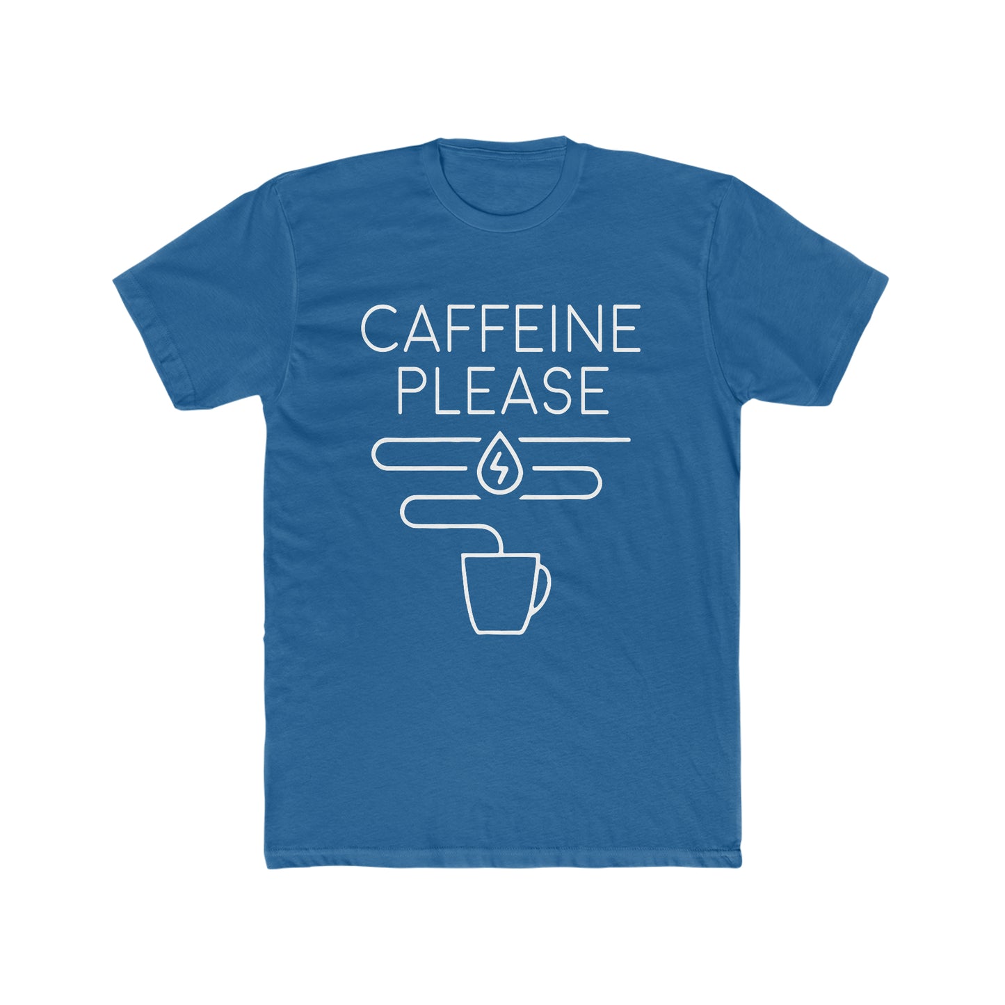 Caffeine Please - Men's Cotton Crew Tee