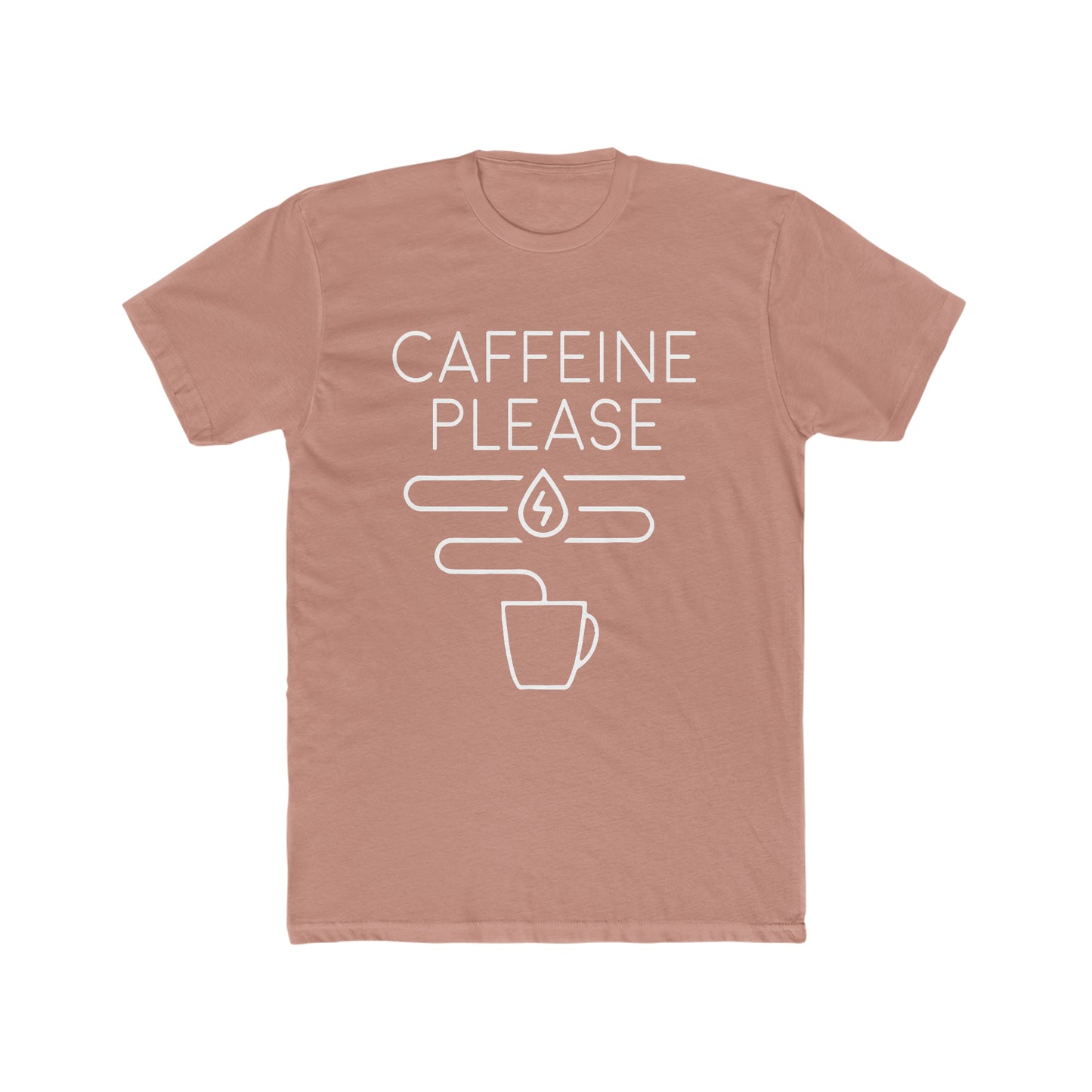Caffeine Please - Men's Cotton Crew Tee