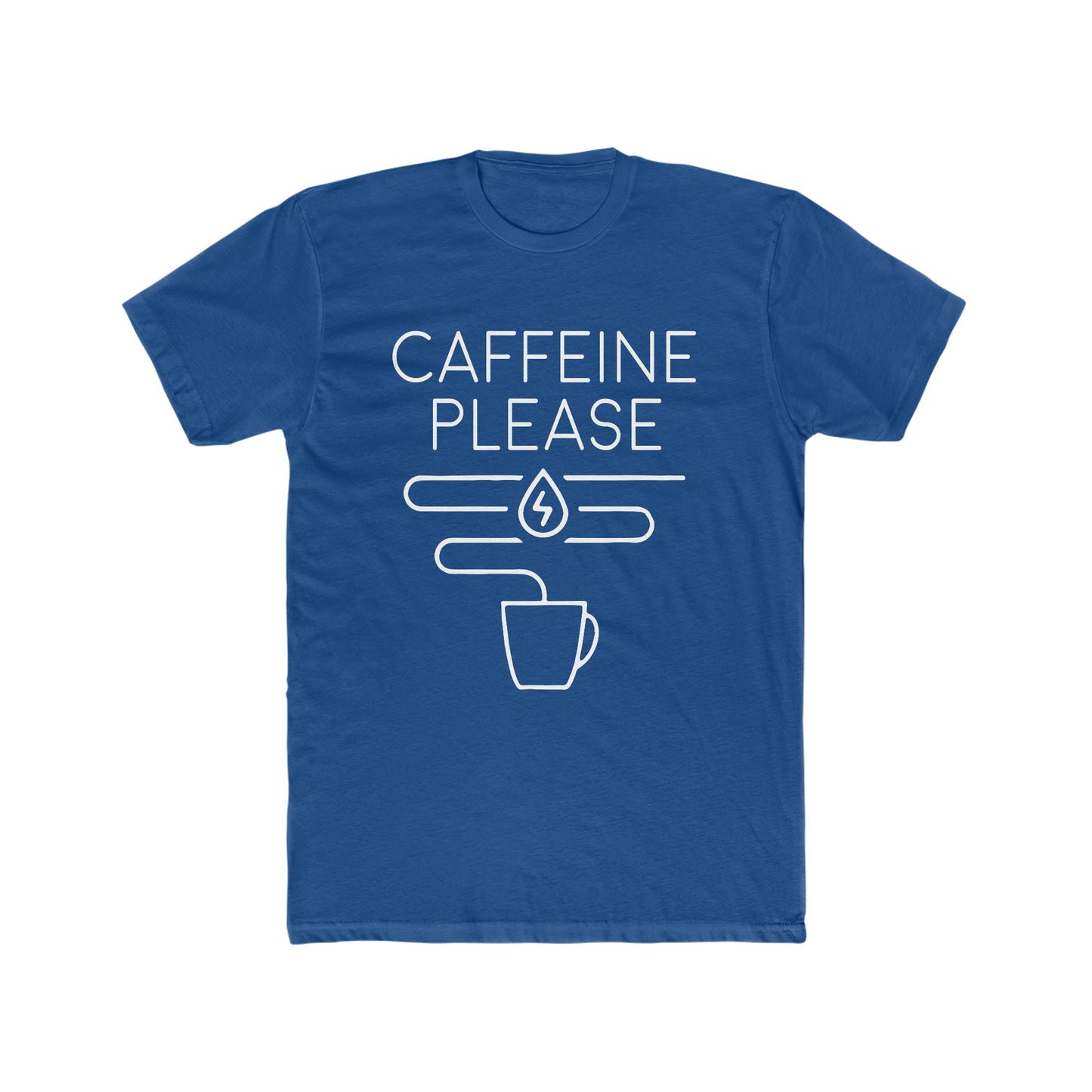 Caffeine Please - Men's Cotton Crew Tee