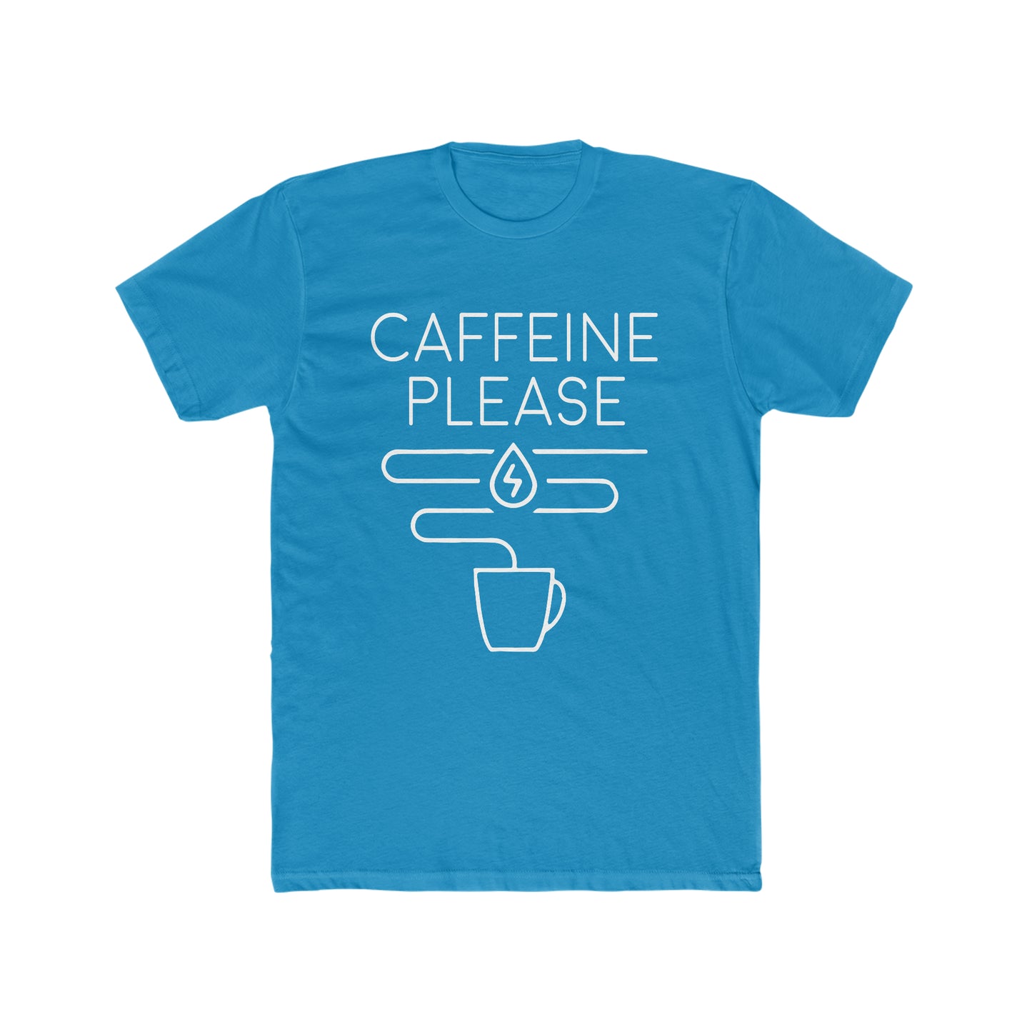 Caffeine Please - Men's Cotton Crew Tee