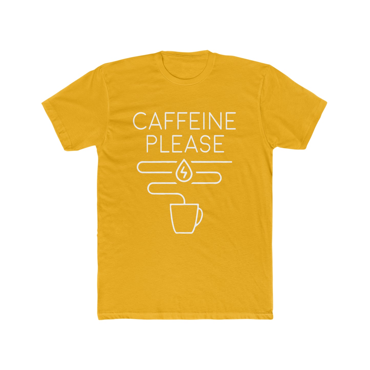 Caffeine Please - Men's Cotton Crew Tee