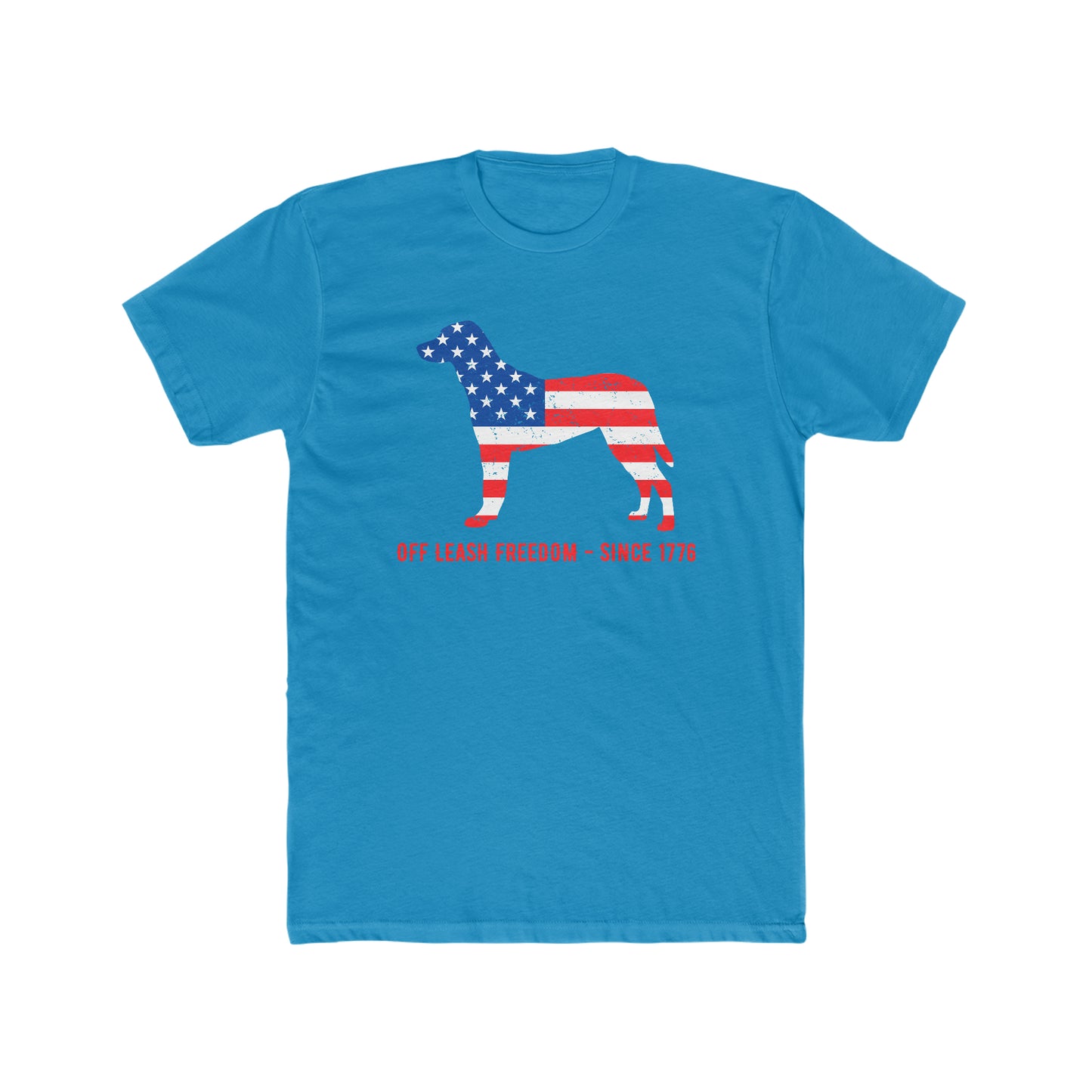 Off Leash Freedom - Men's Cotton Crew Tee