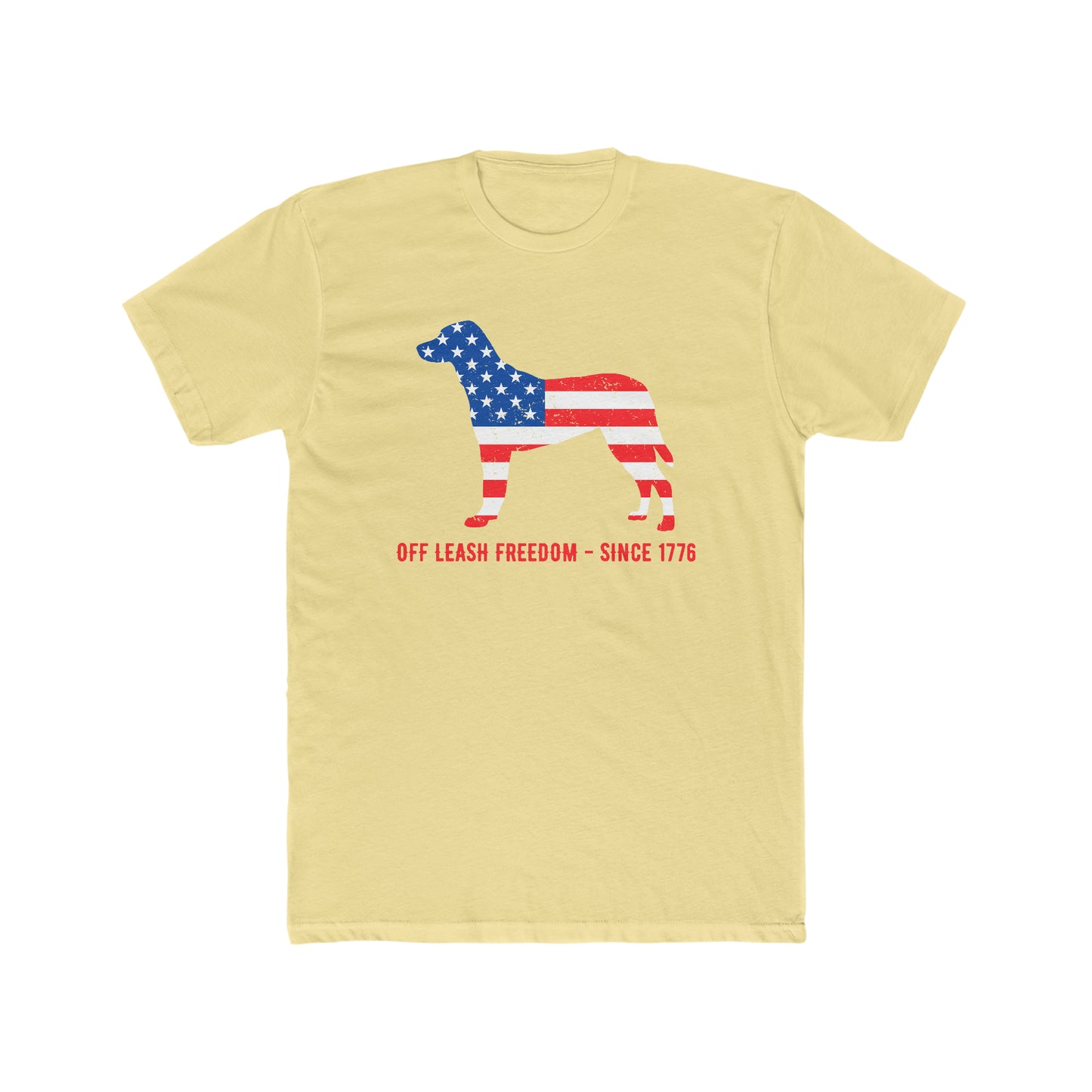 Off Leash Freedom - Men's Cotton Crew Tee