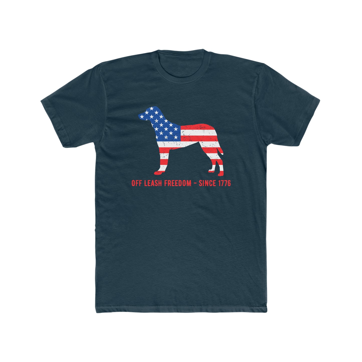 Off Leash Freedom - Men's Cotton Crew Tee