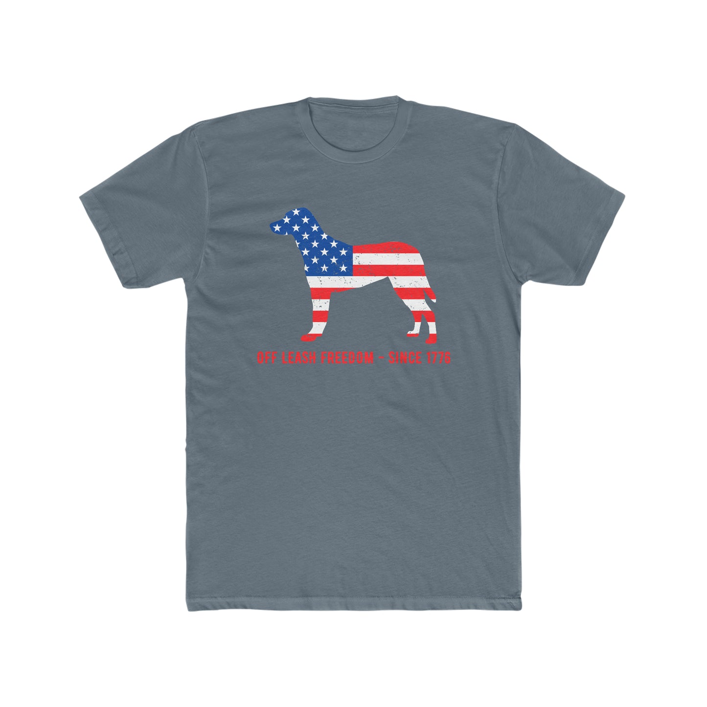 Off Leash Freedom - Men's Cotton Crew Tee