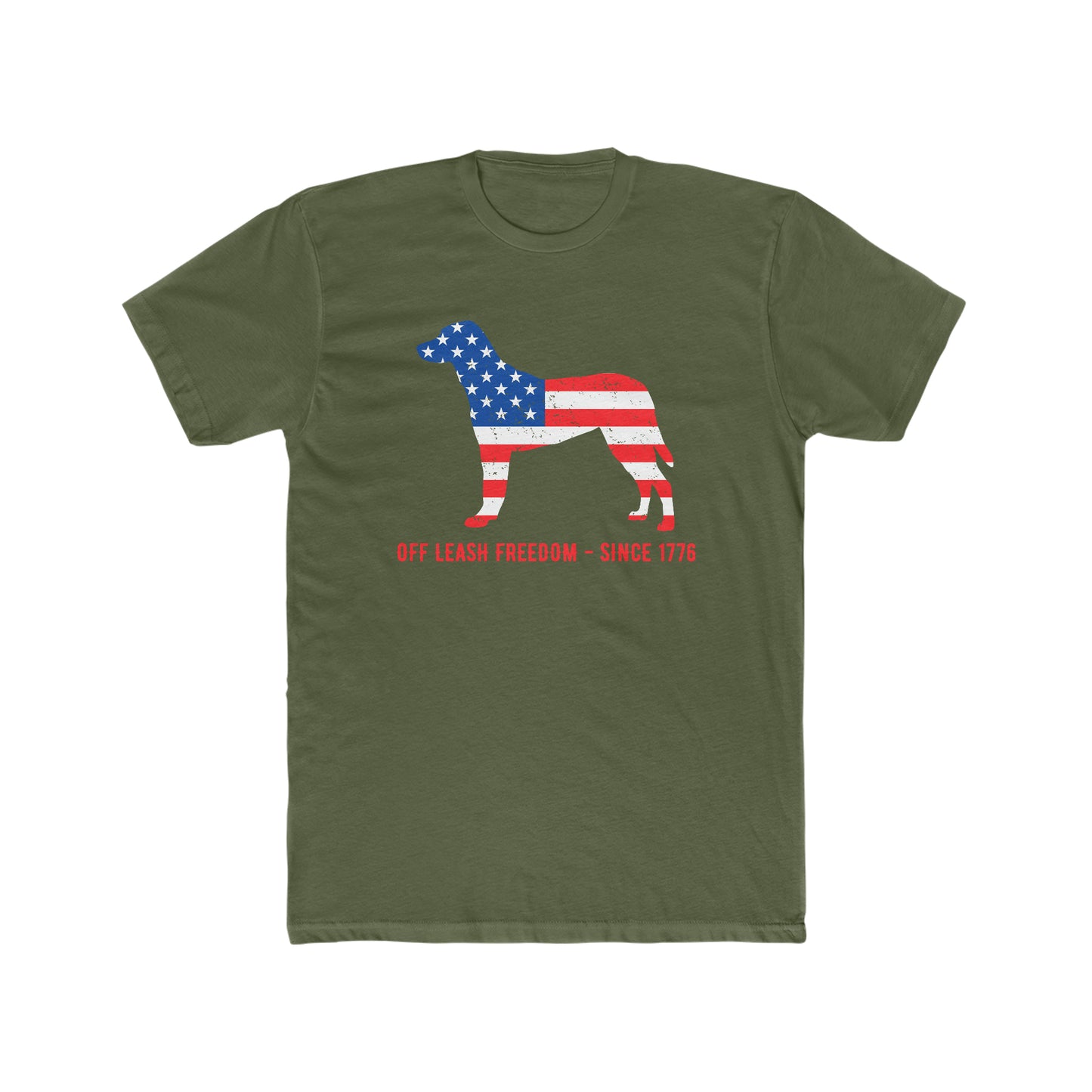 Off Leash Freedom - Men's Cotton Crew Tee