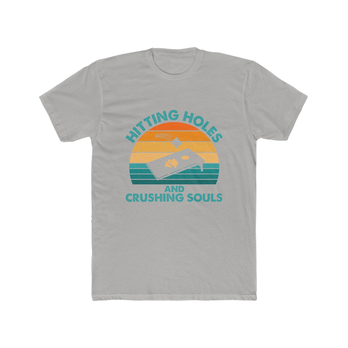 Hitting Holes and Crushing Souls - Men's Cotton Crew Tee