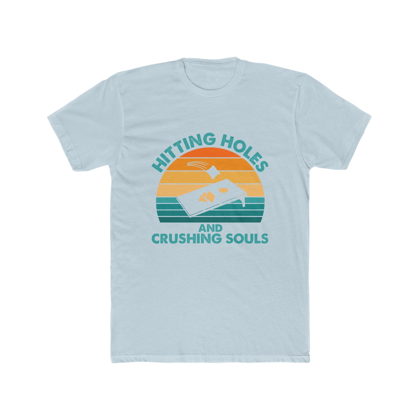 Hitting Holes and Crushing Souls - Men's Cotton Crew Tee