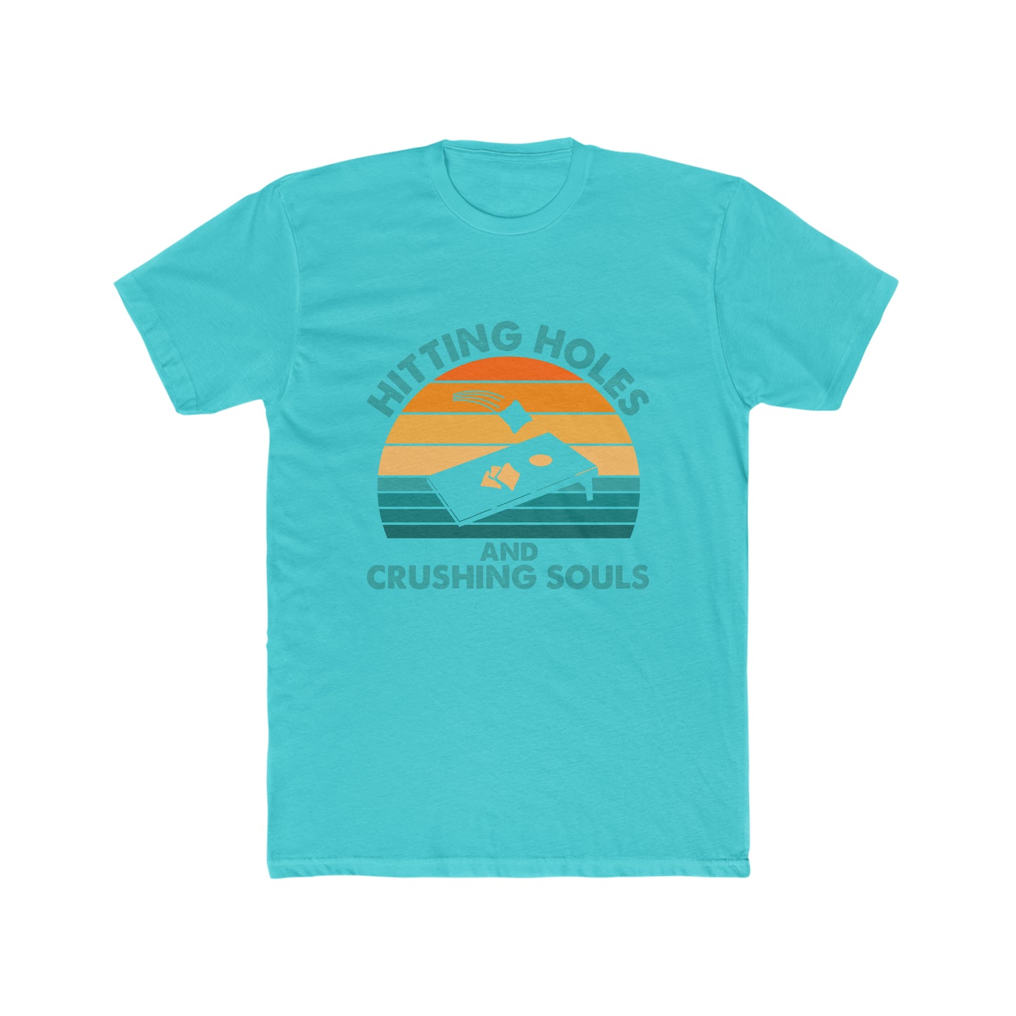 Hitting Holes and Crushing Souls - Men's Cotton Crew Tee