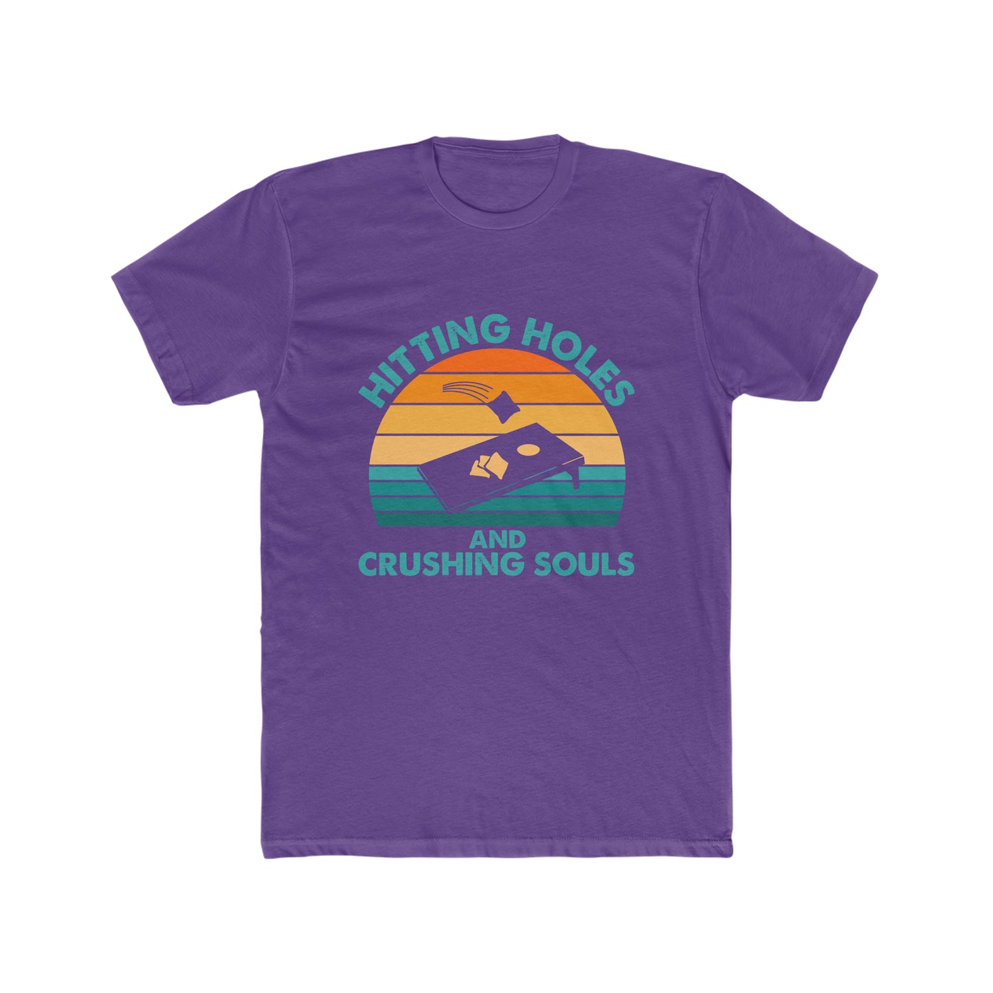 Hitting Holes and Crushing Souls - Men's Cotton Crew Tee