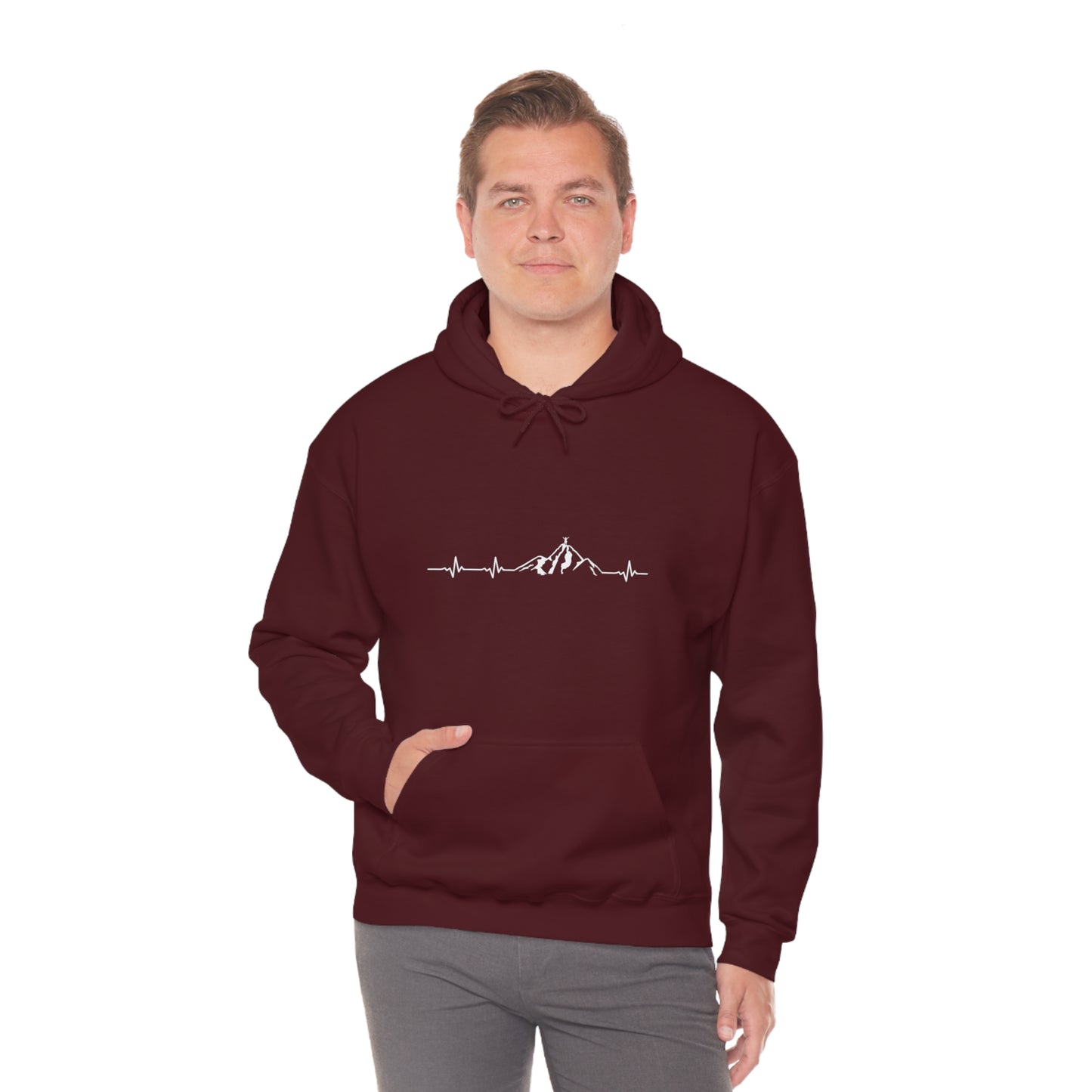 Mountain Heartbeat - Unisex Hooded Sweatshirt