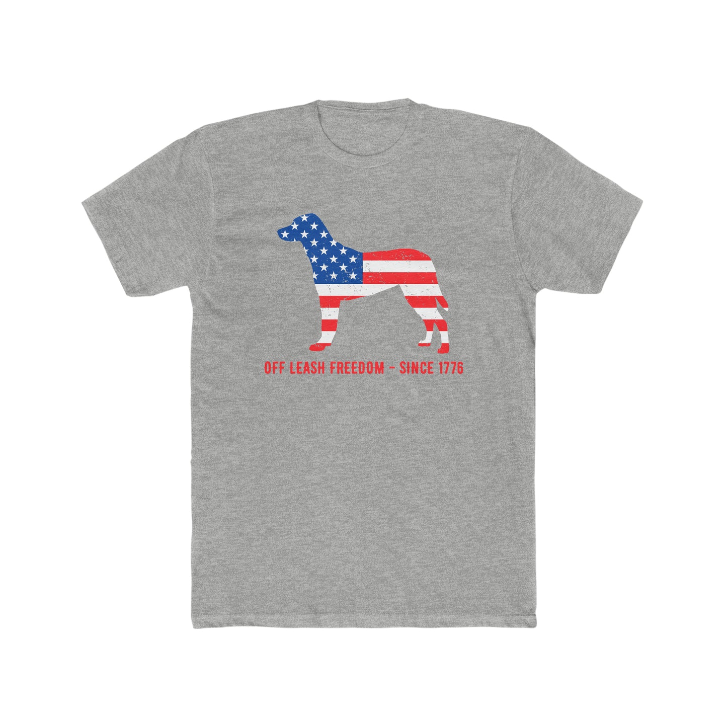 Off Leash Freedom - Men's Cotton Crew Tee