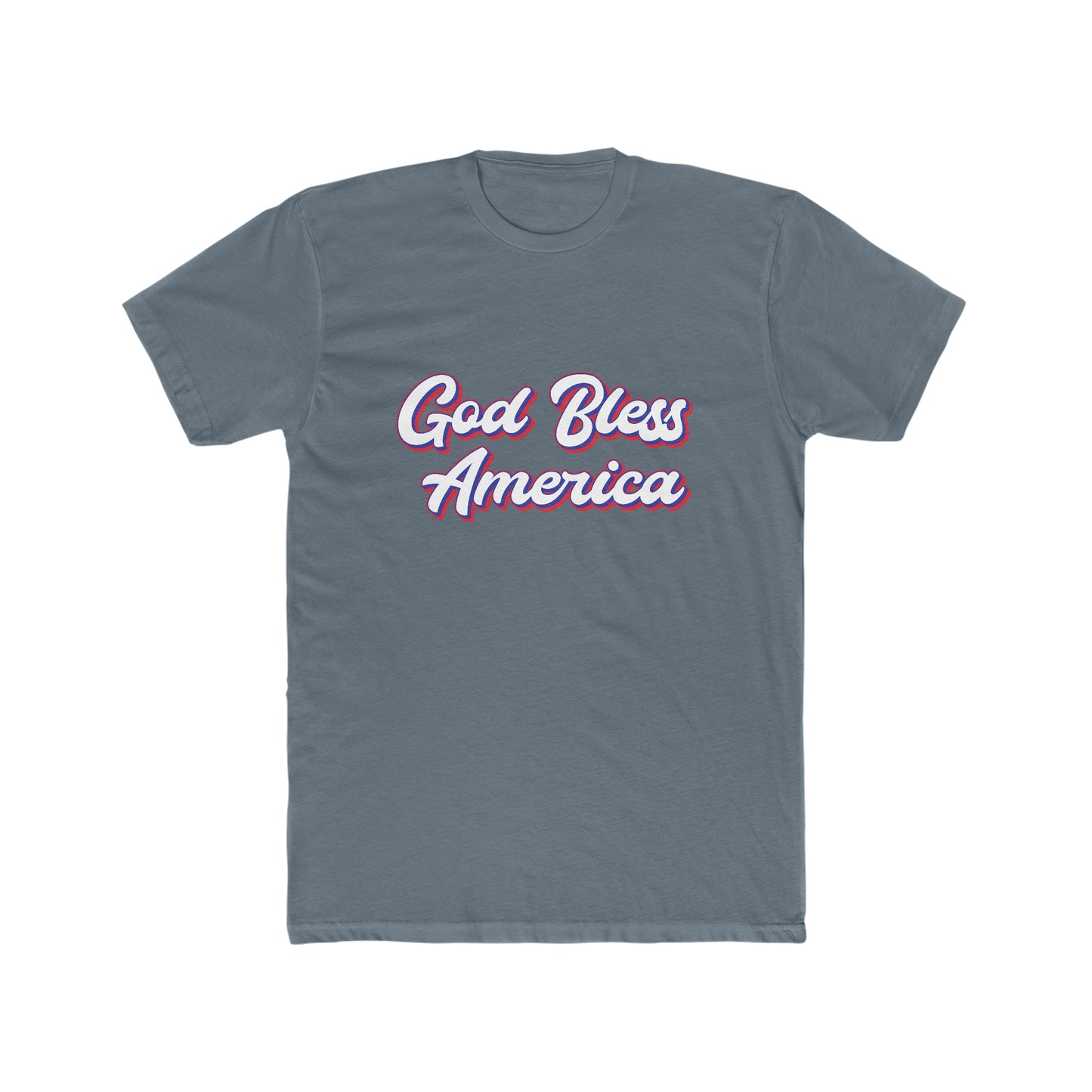 God Bless America - Men's Cotton Crew Tee
