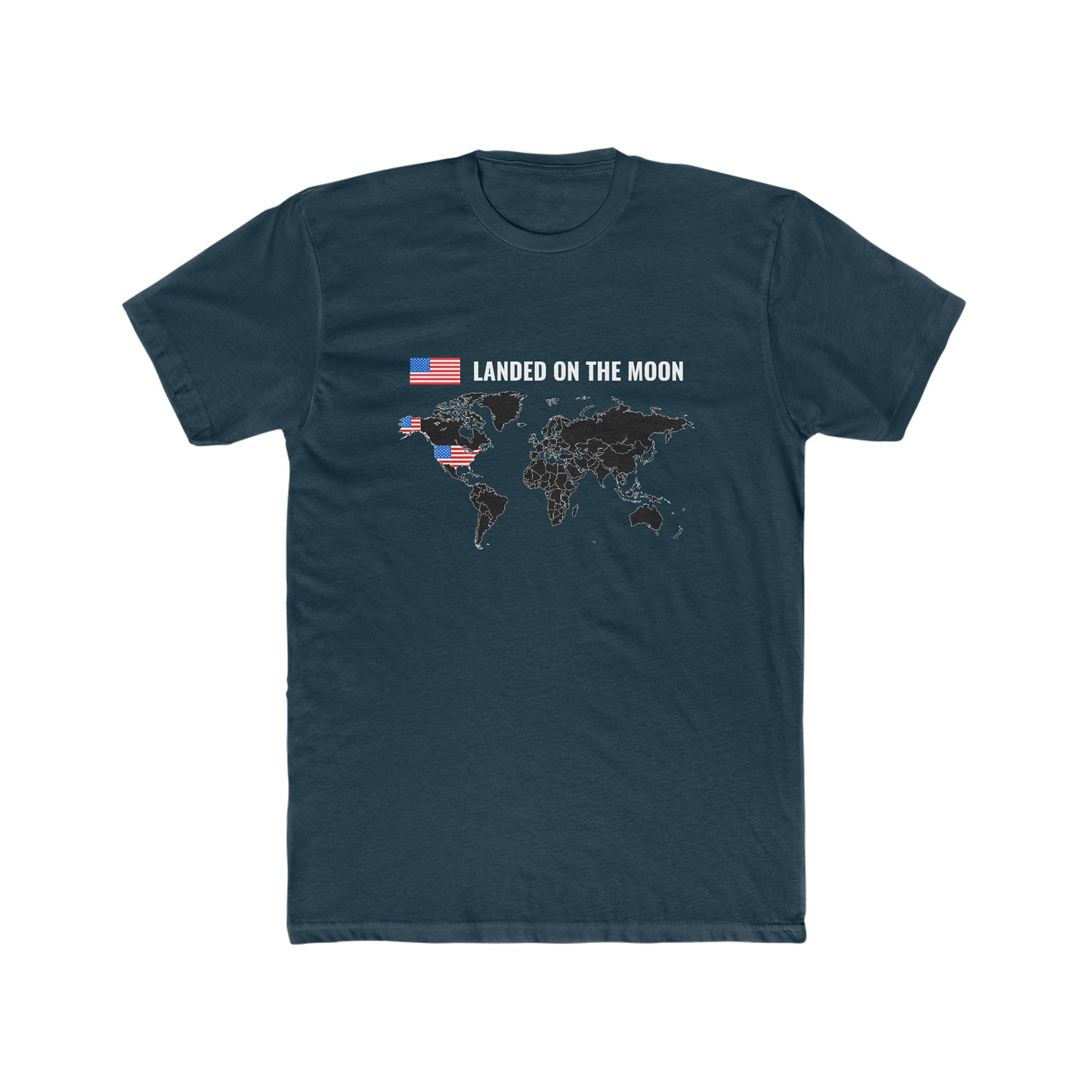 Landed On the Moon - Men's Cotton Crew Tee
