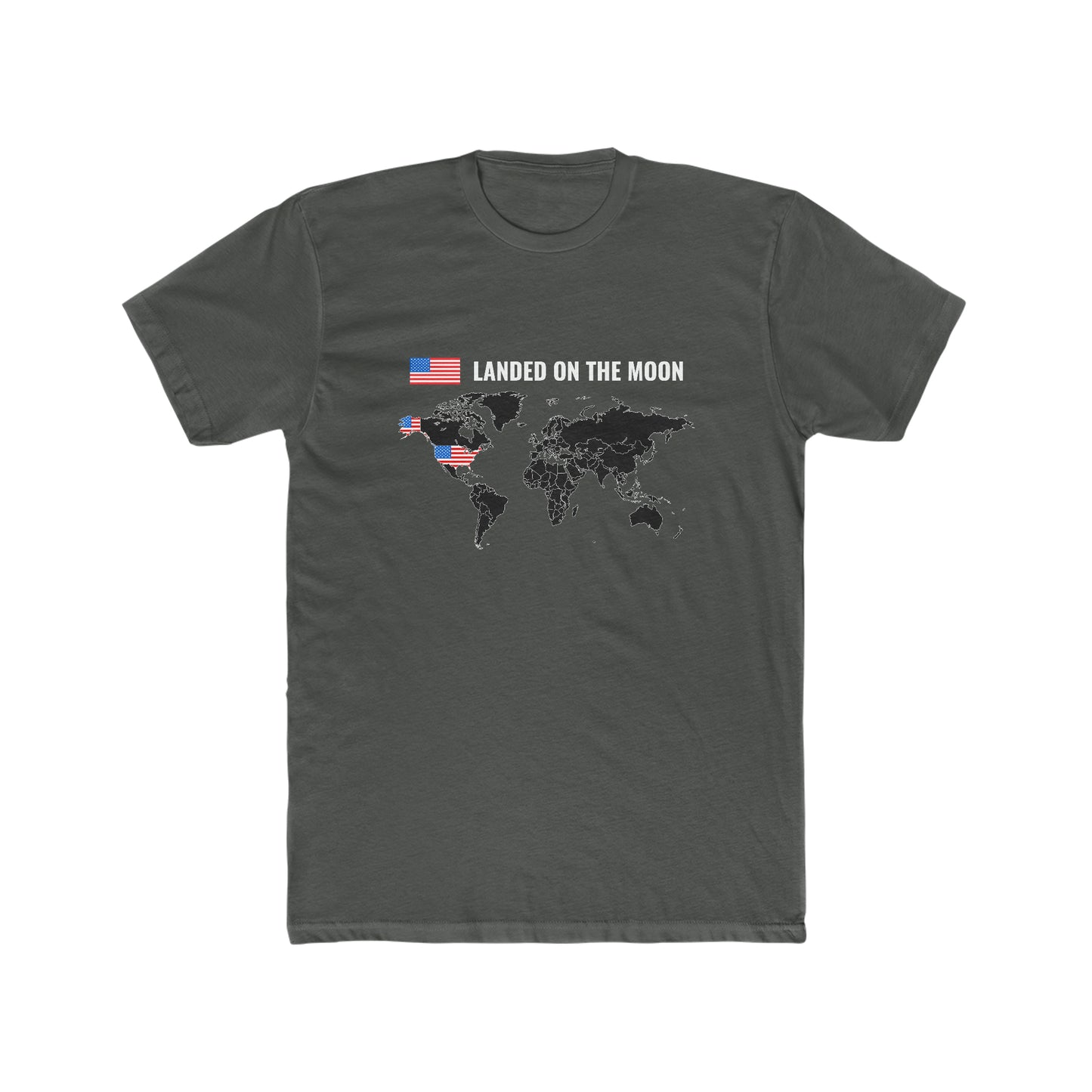 Landed On the Moon - Men's Cotton Crew Tee