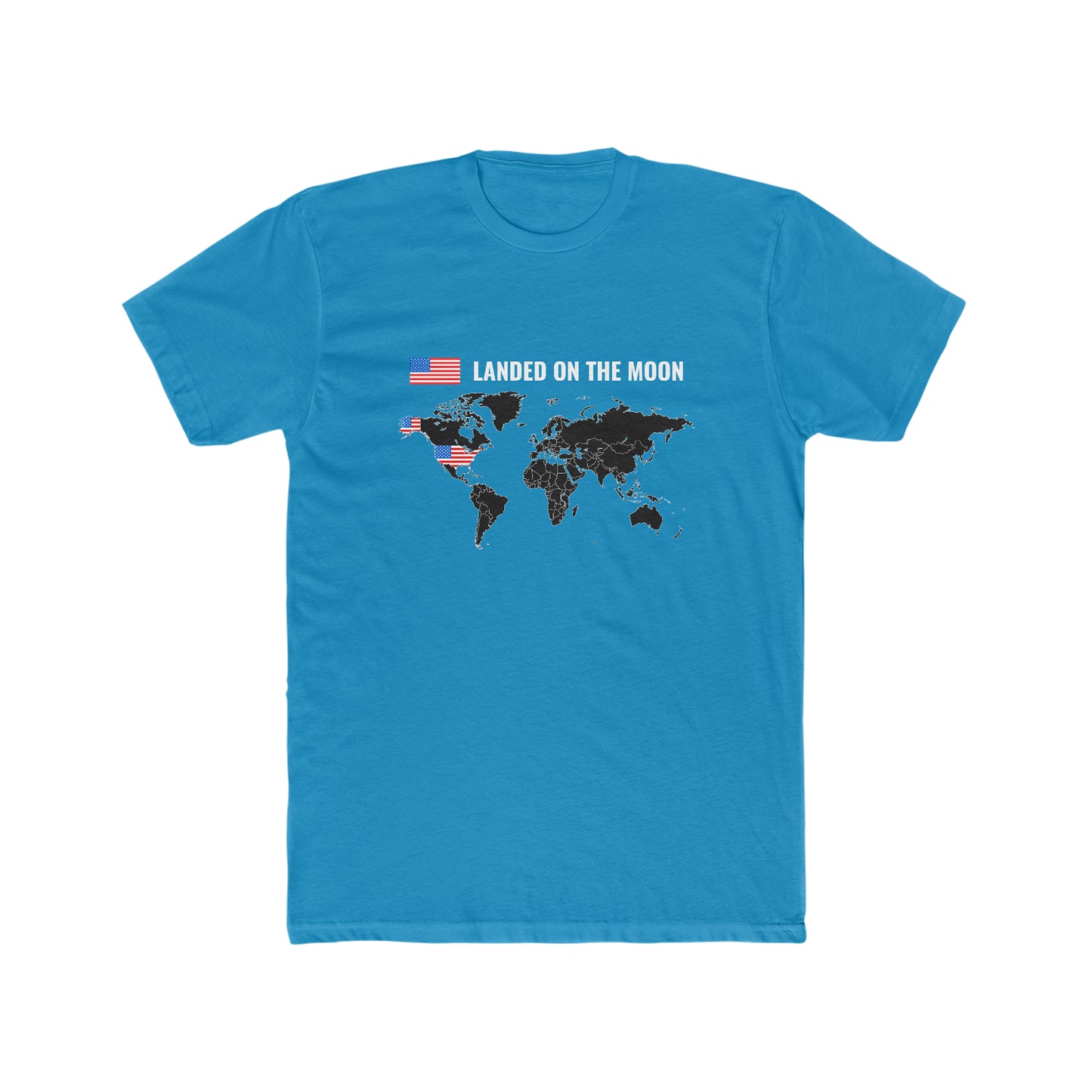 Landed On the Moon - Men's Cotton Crew Tee